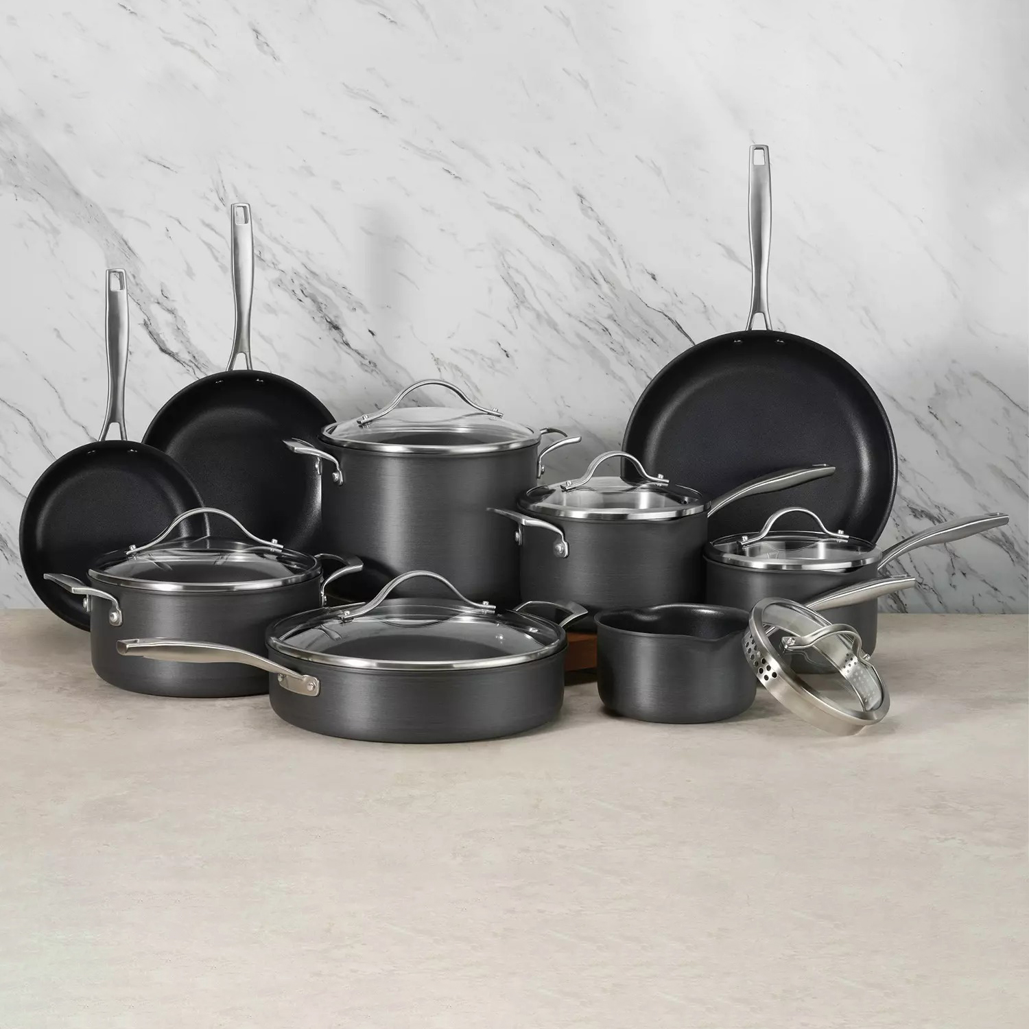 Member's Mark 15-Piece Hard Anodized Aluminum Cookware Set