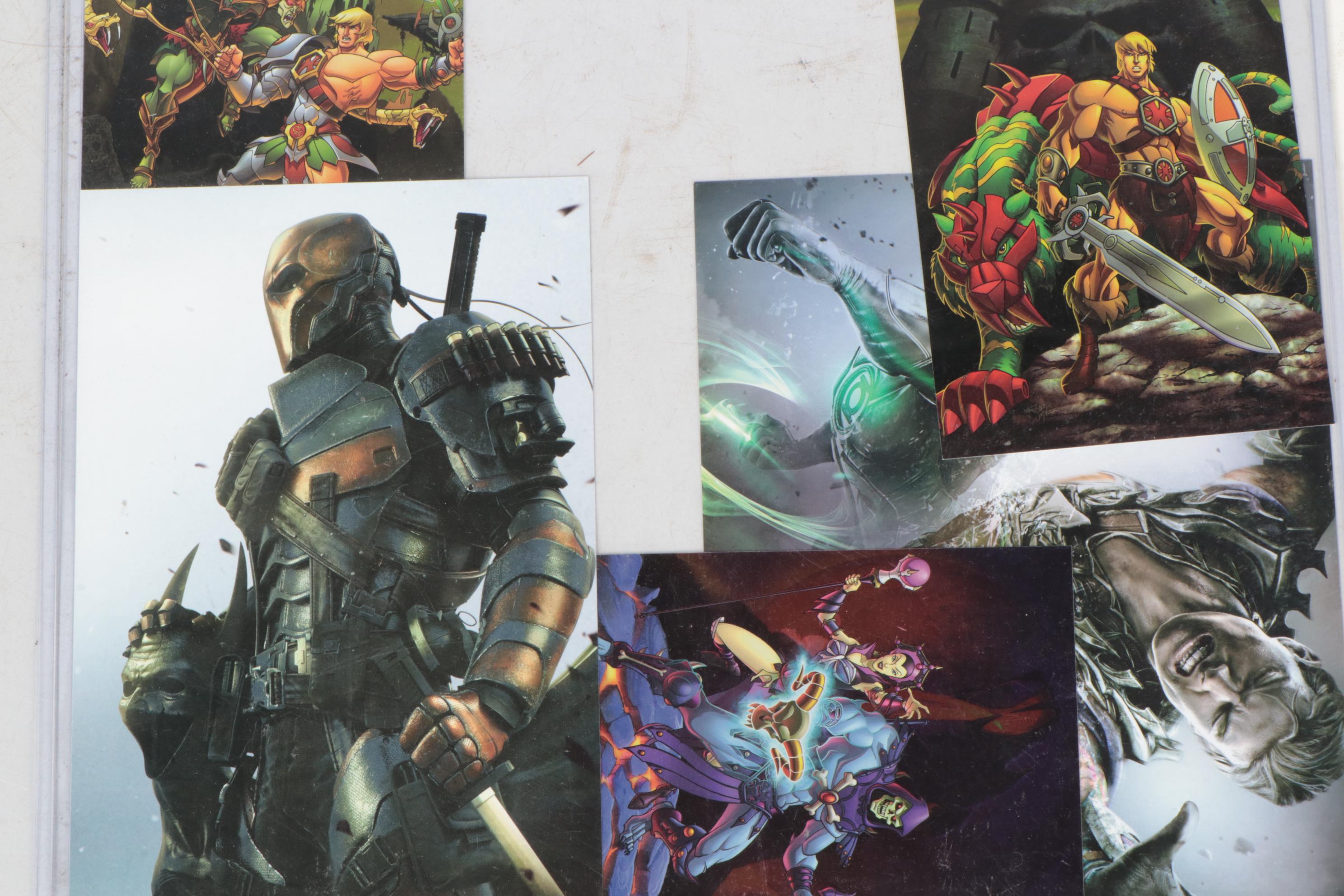 Sterling Clark Signed "Harley Quinn" Drawing and Other Comic Book Drawings