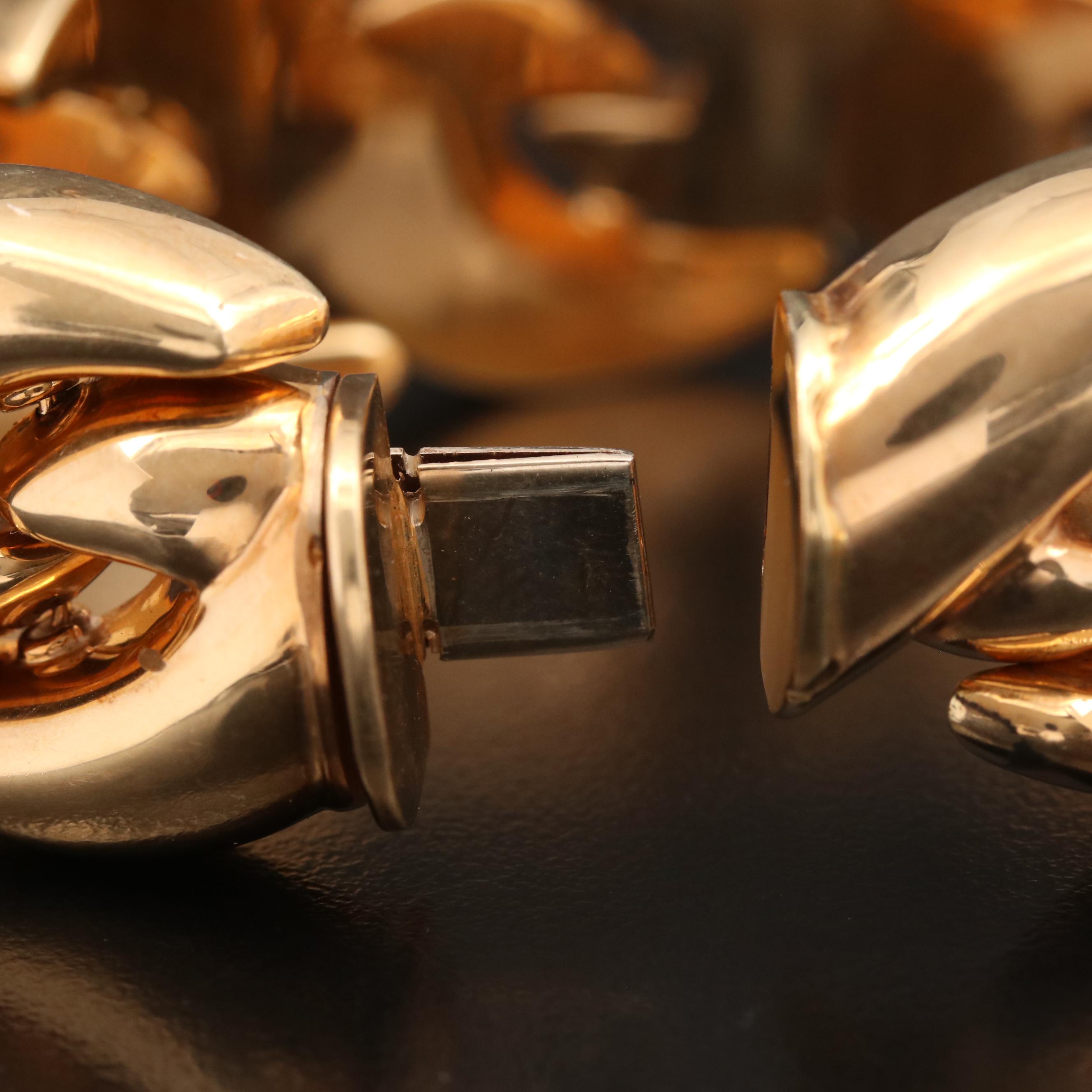 14K Fancy Link Bracelet