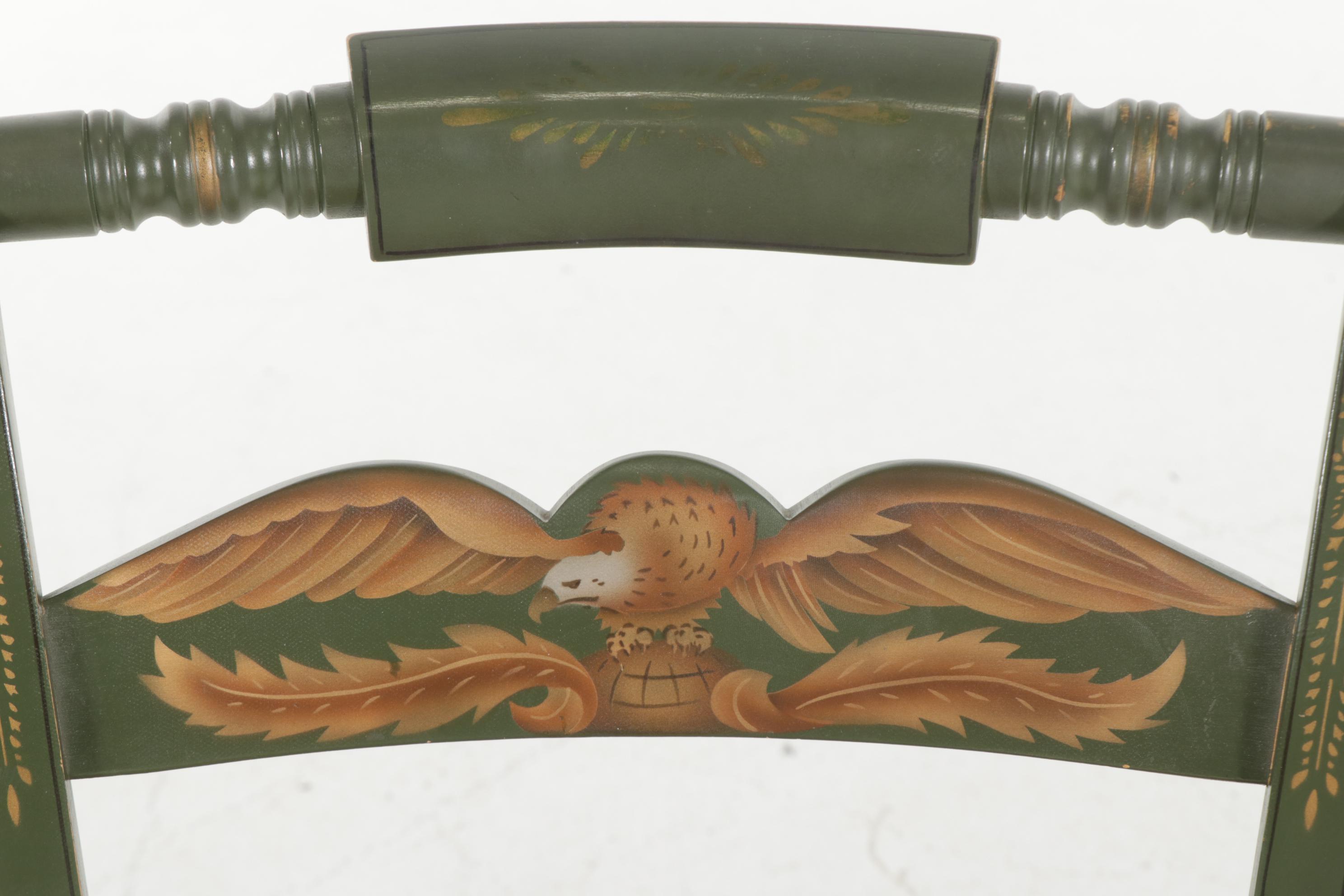 L. Hitchcock Federal Style Gilt-Stenciled Side Chair