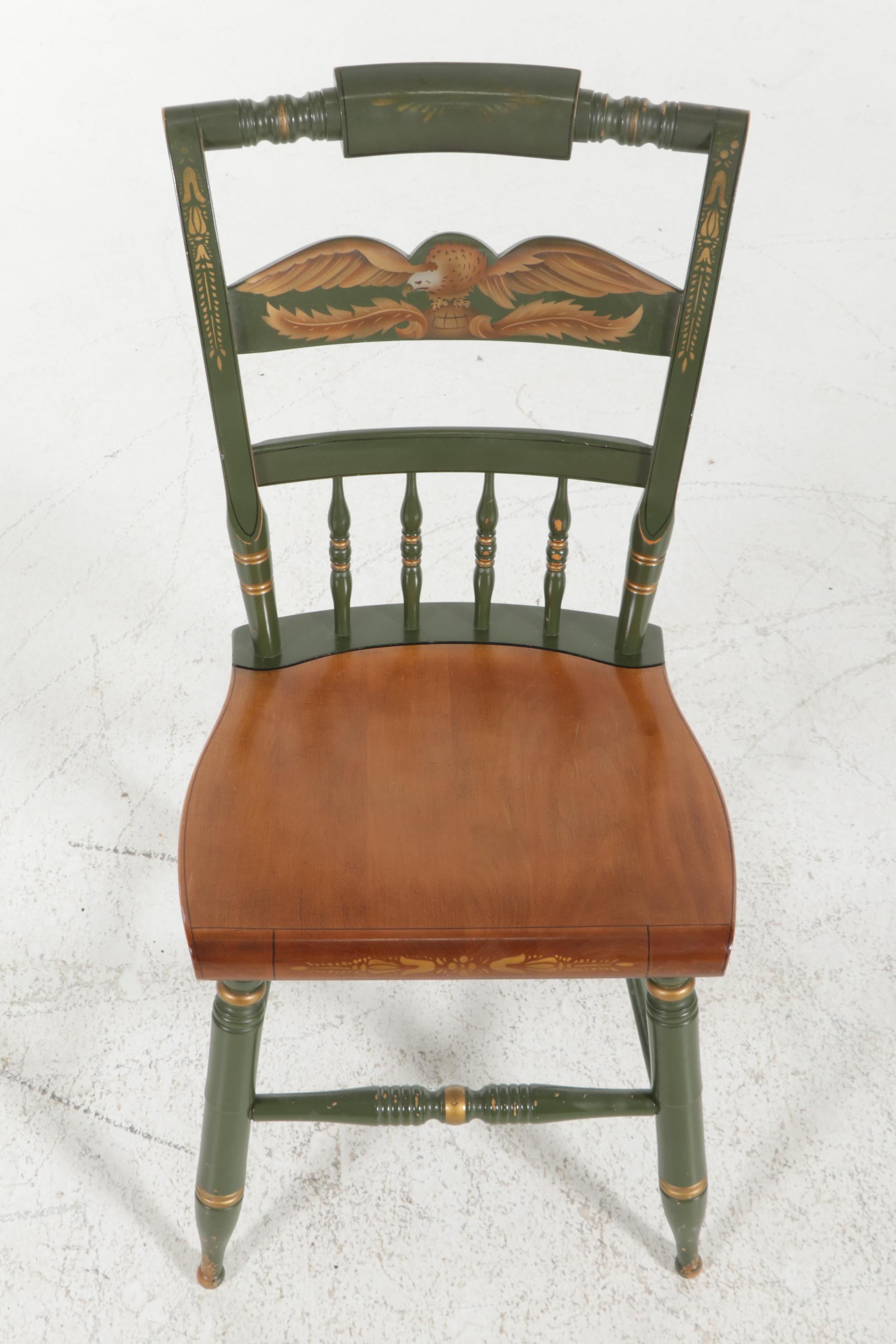 L. Hitchcock Federal Style Gilt-Stenciled Side Chair