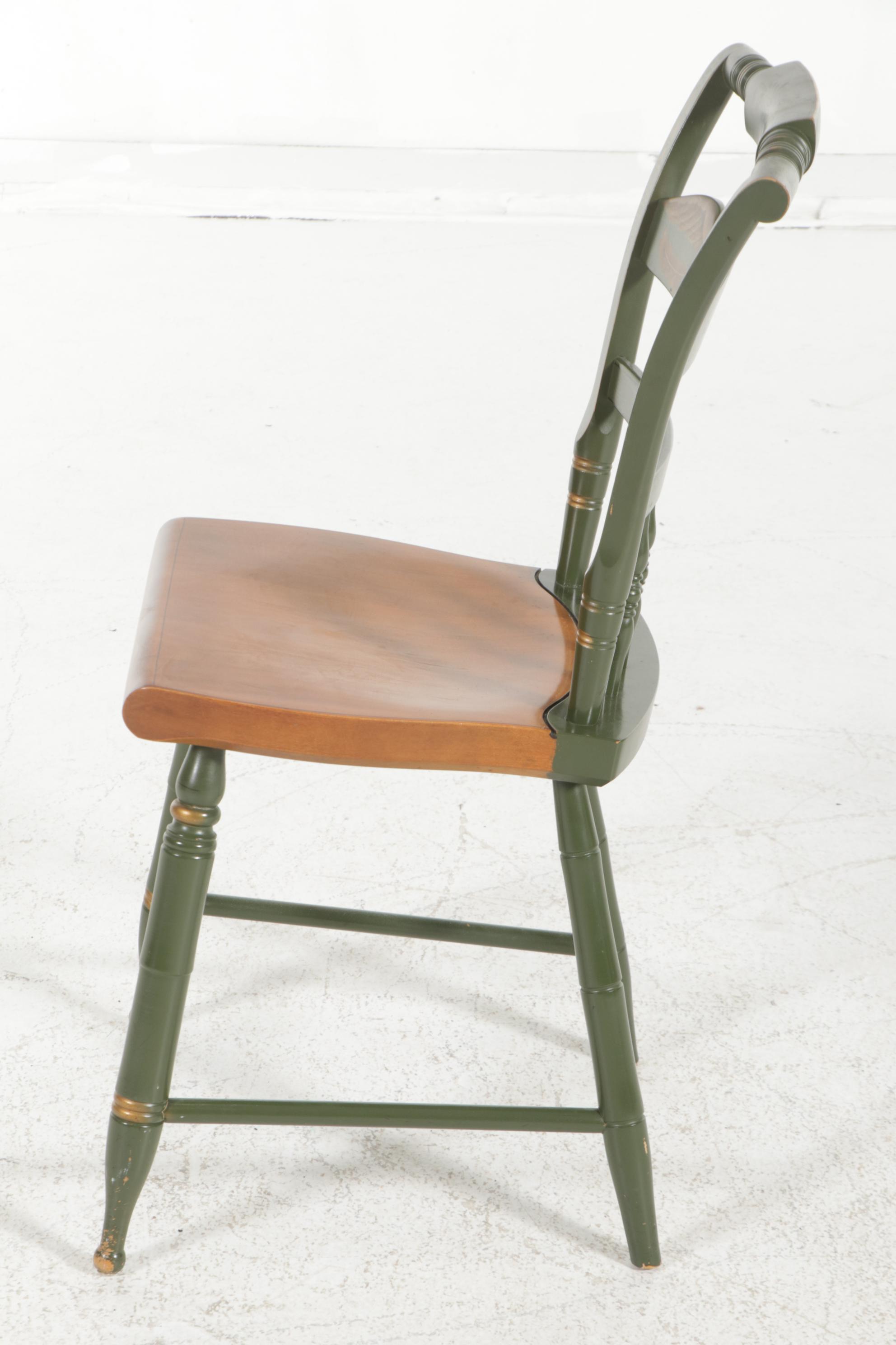 L. Hitchcock Federal Style Gilt-Stenciled Side Chair