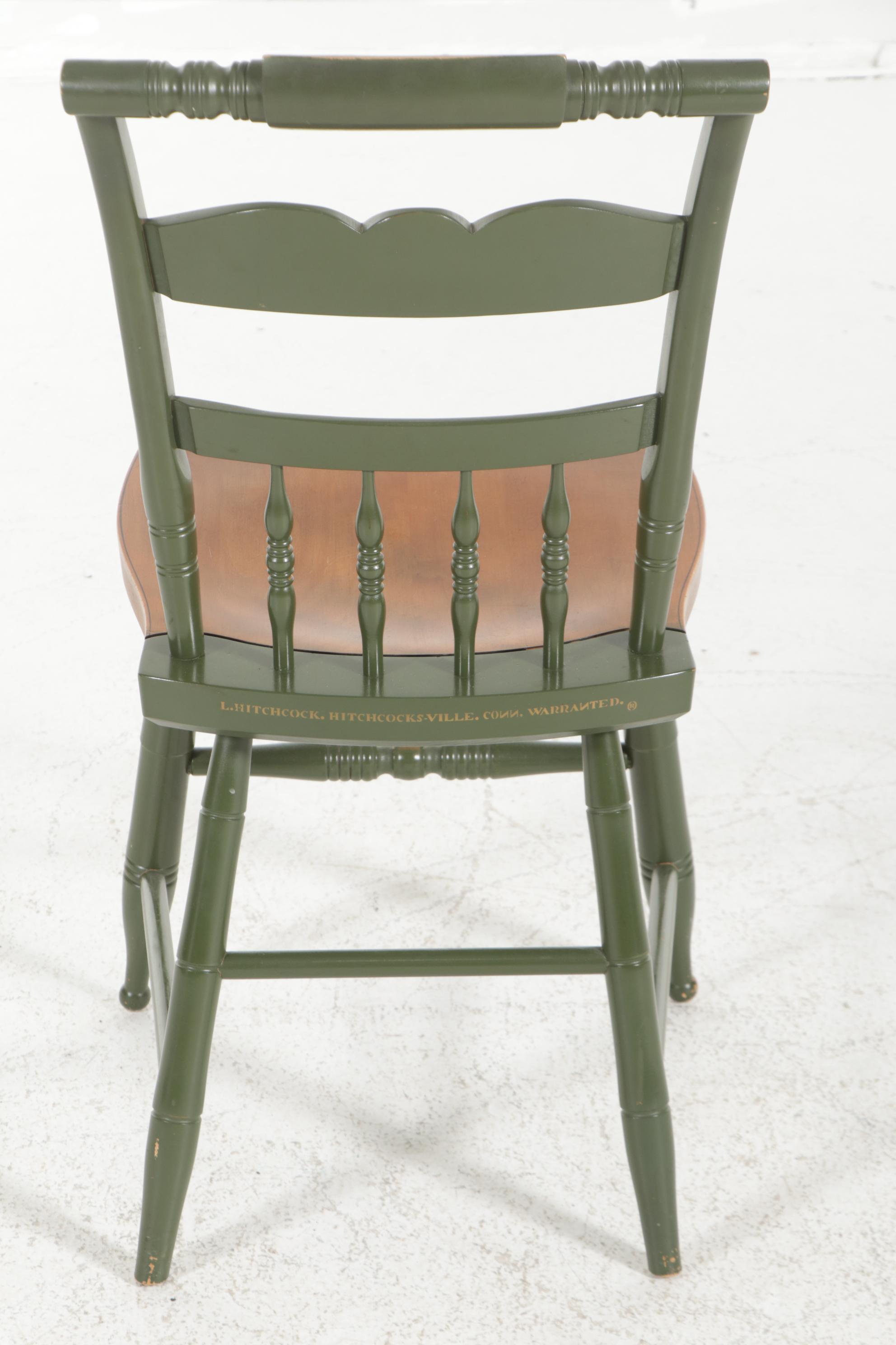 L. Hitchcock Federal Style Gilt-Stenciled Side Chair