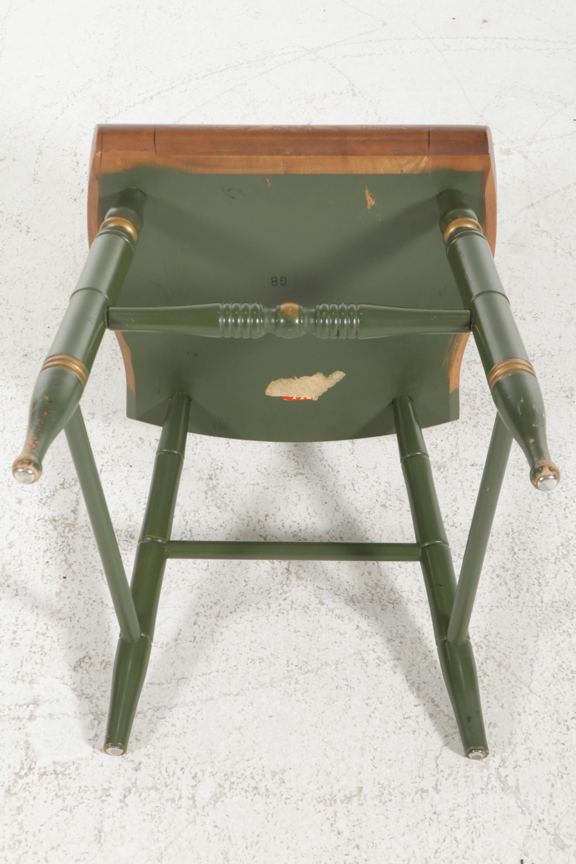 L. Hitchcock Federal Style Gilt-Stenciled Side Chair