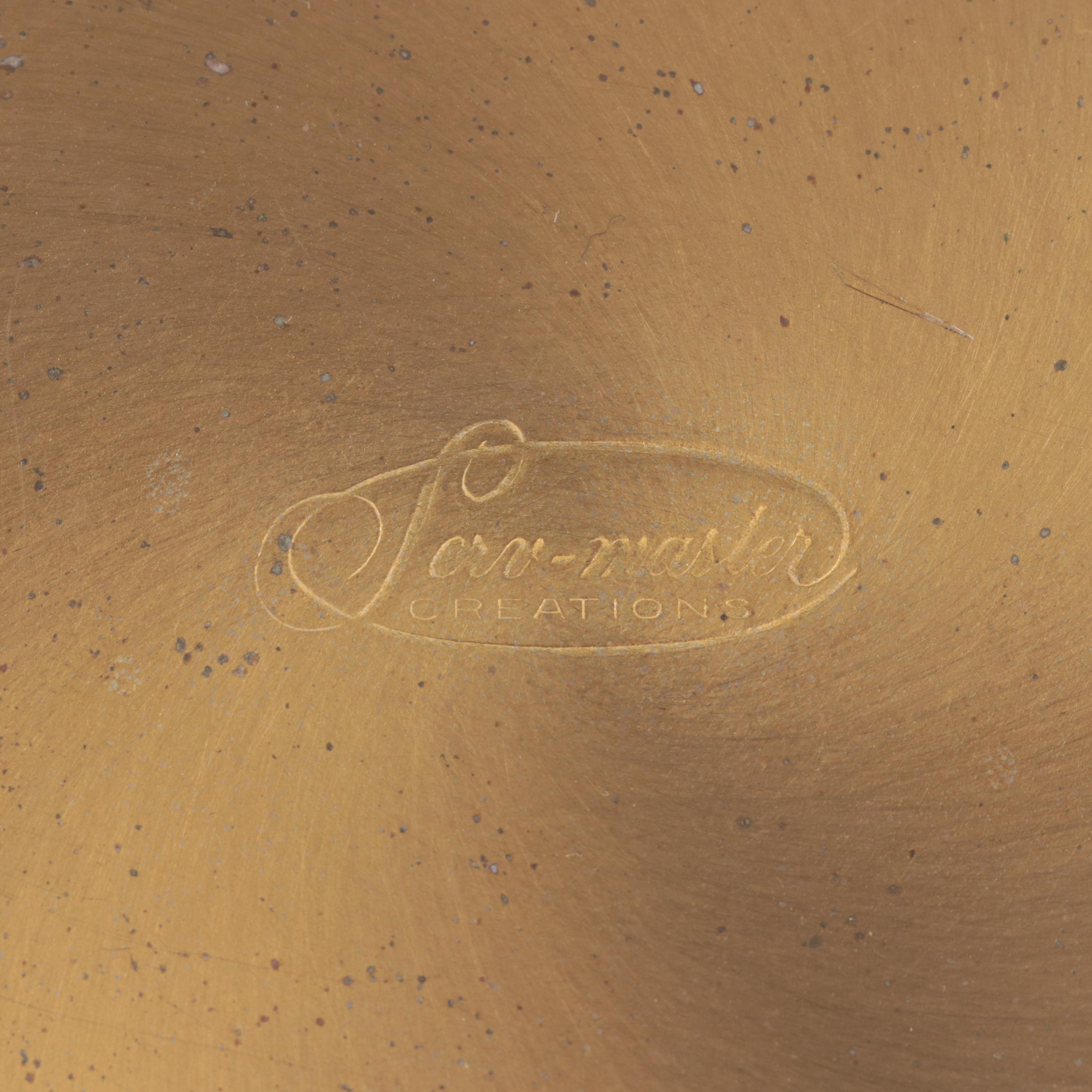 Serv-Master Creations Gold Tone Ice Bucket with Other Glass Cocktail Shakers