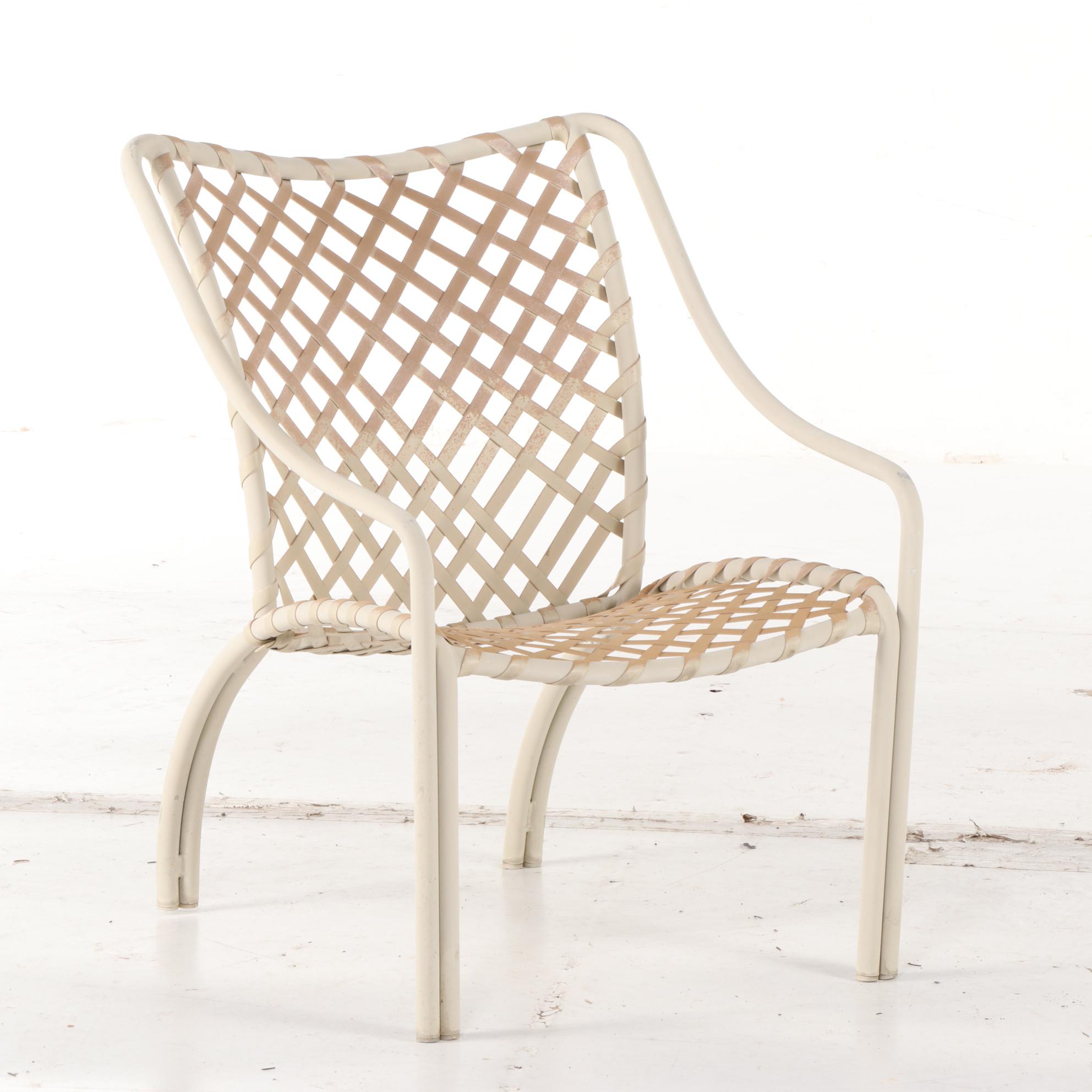 Seven-Piece Brown Jordan Aluminum Patio Seating and Table Group, Mid/Late 20th C