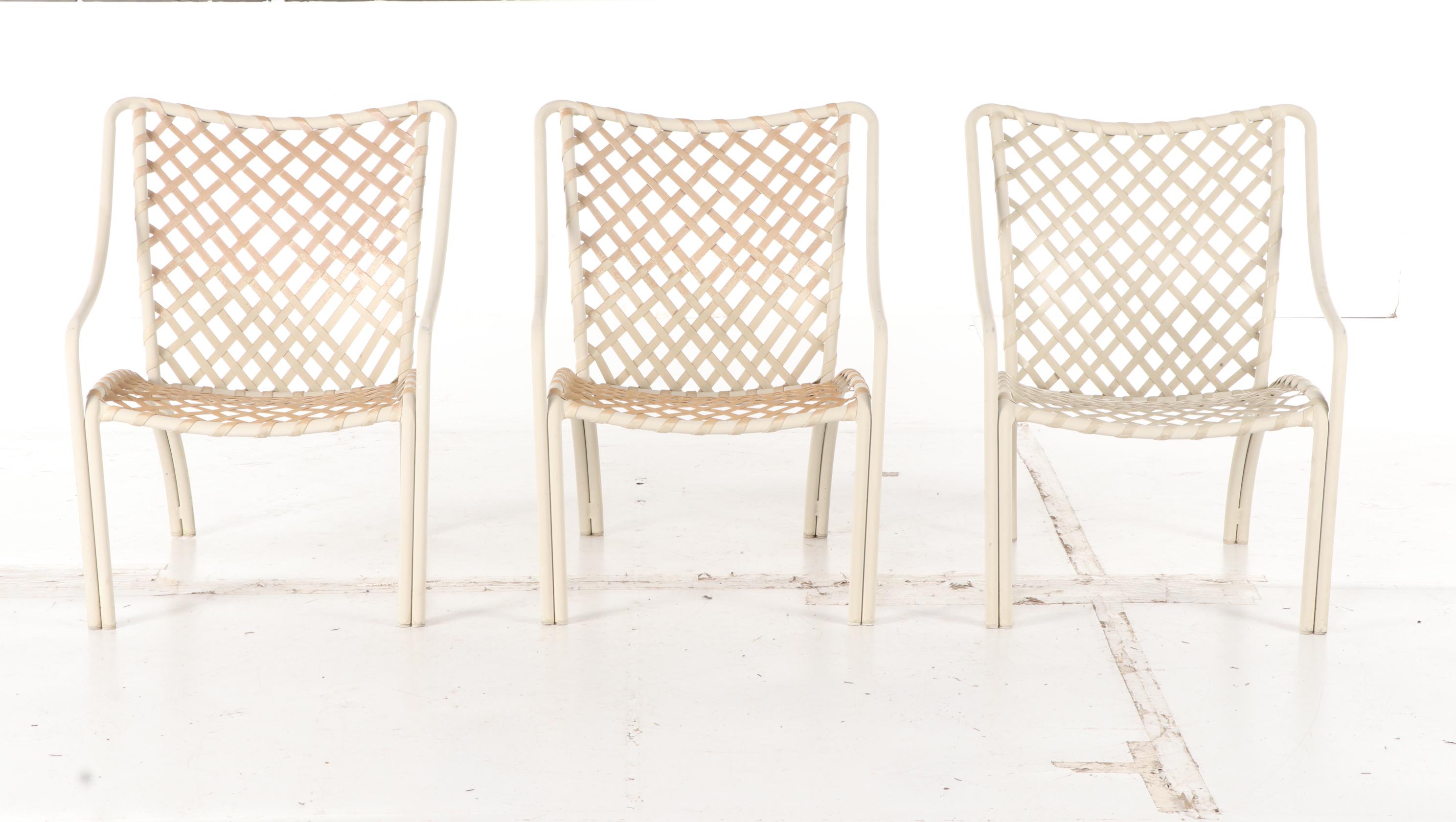 Seven-Piece Brown Jordan Aluminum Patio Seating and Table Group, Mid/Late 20th C