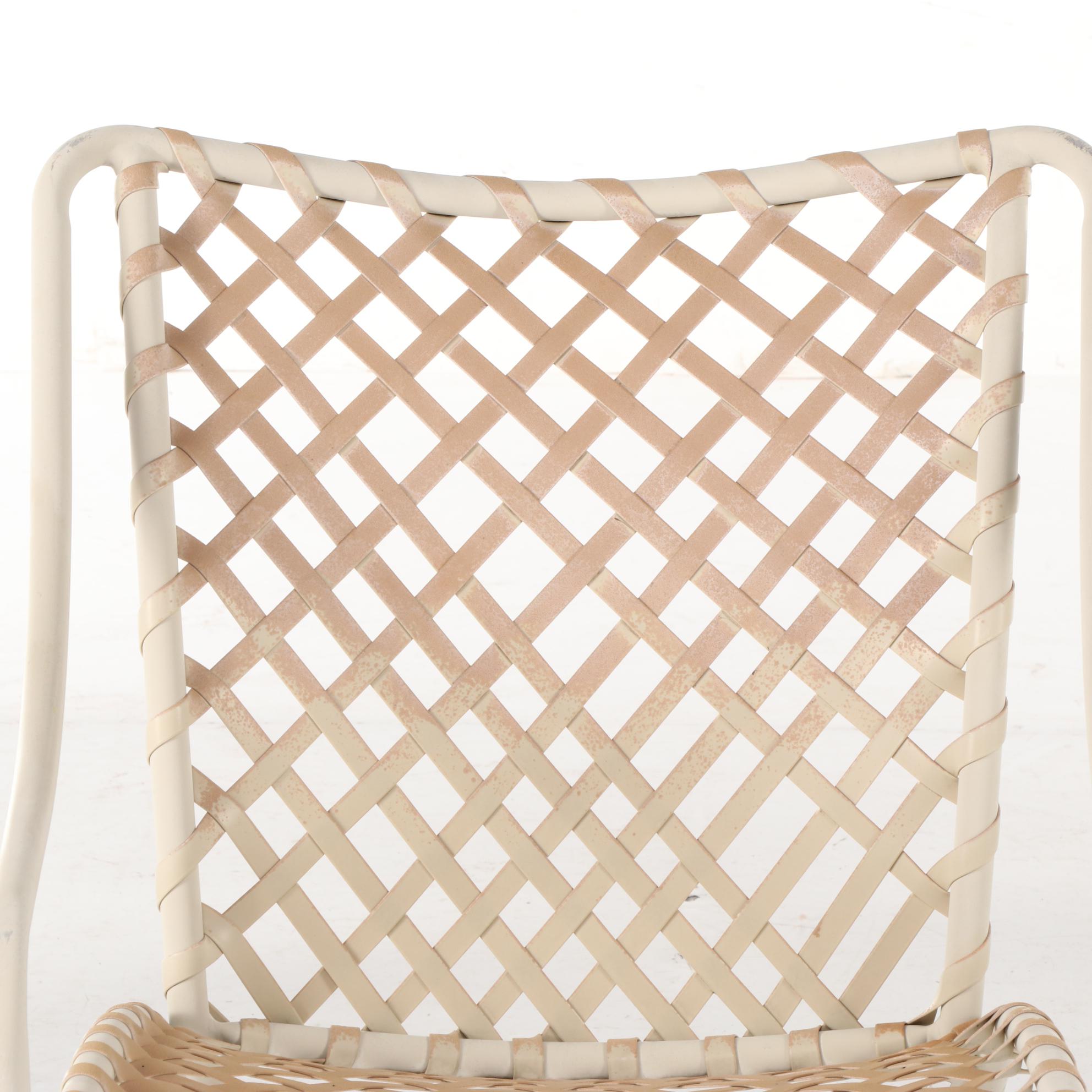 Seven-Piece Brown Jordan Aluminum Patio Seating and Table Group, Mid/Late 20th C