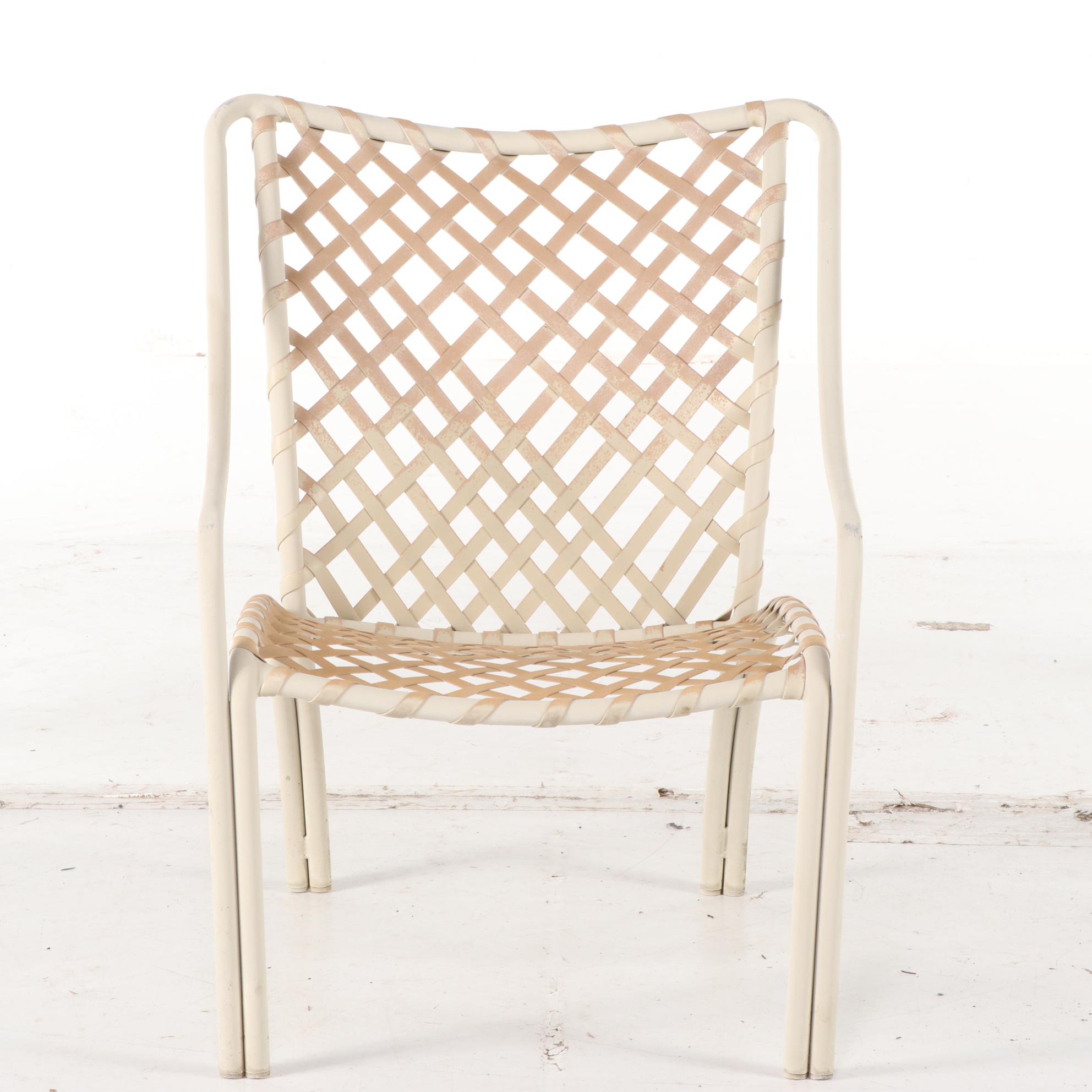 Seven-Piece Brown Jordan Aluminum Patio Seating and Table Group, Mid/Late 20th C