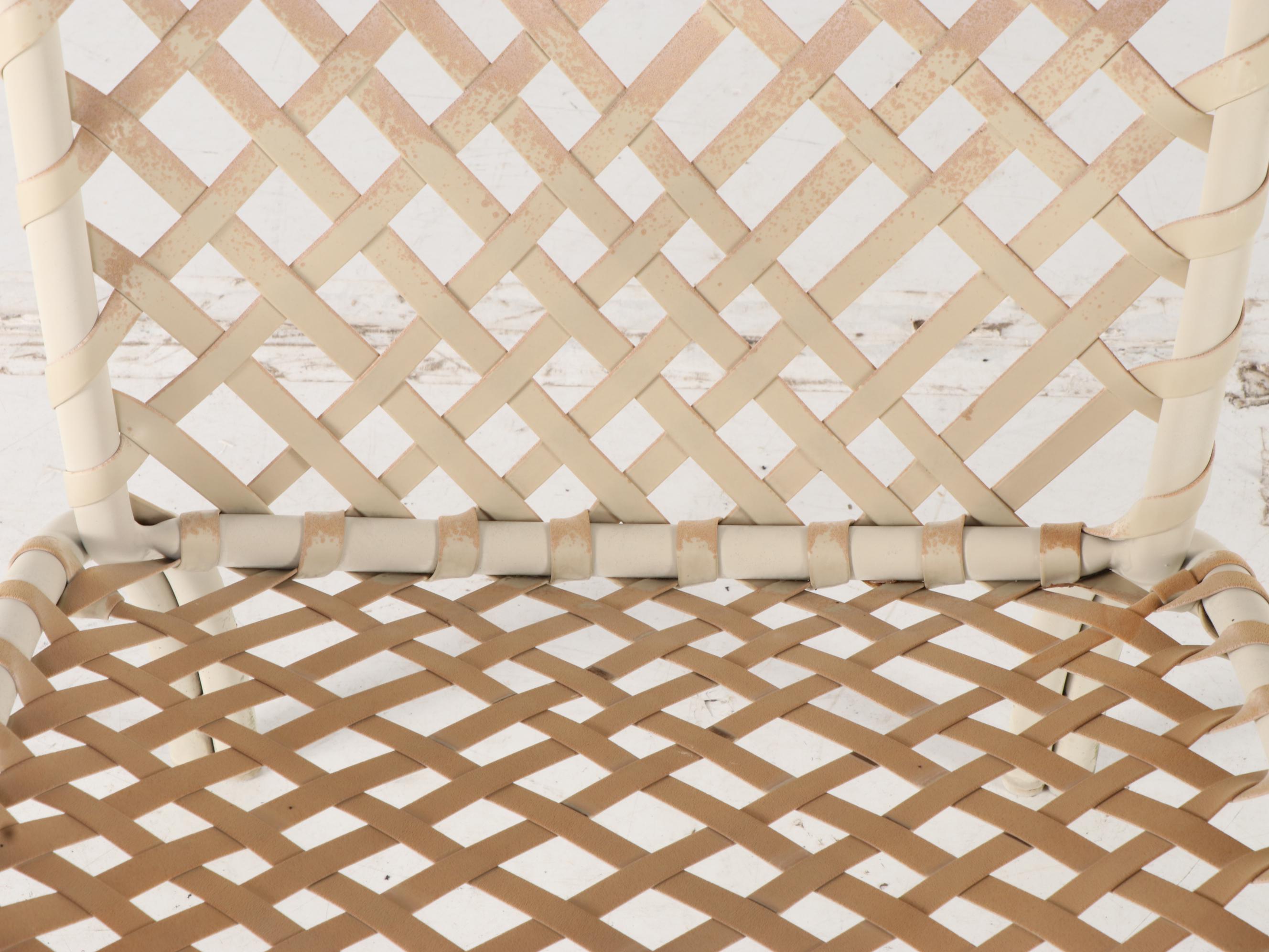 Seven-Piece Brown Jordan Aluminum Patio Seating and Table Group, Mid/Late 20th C