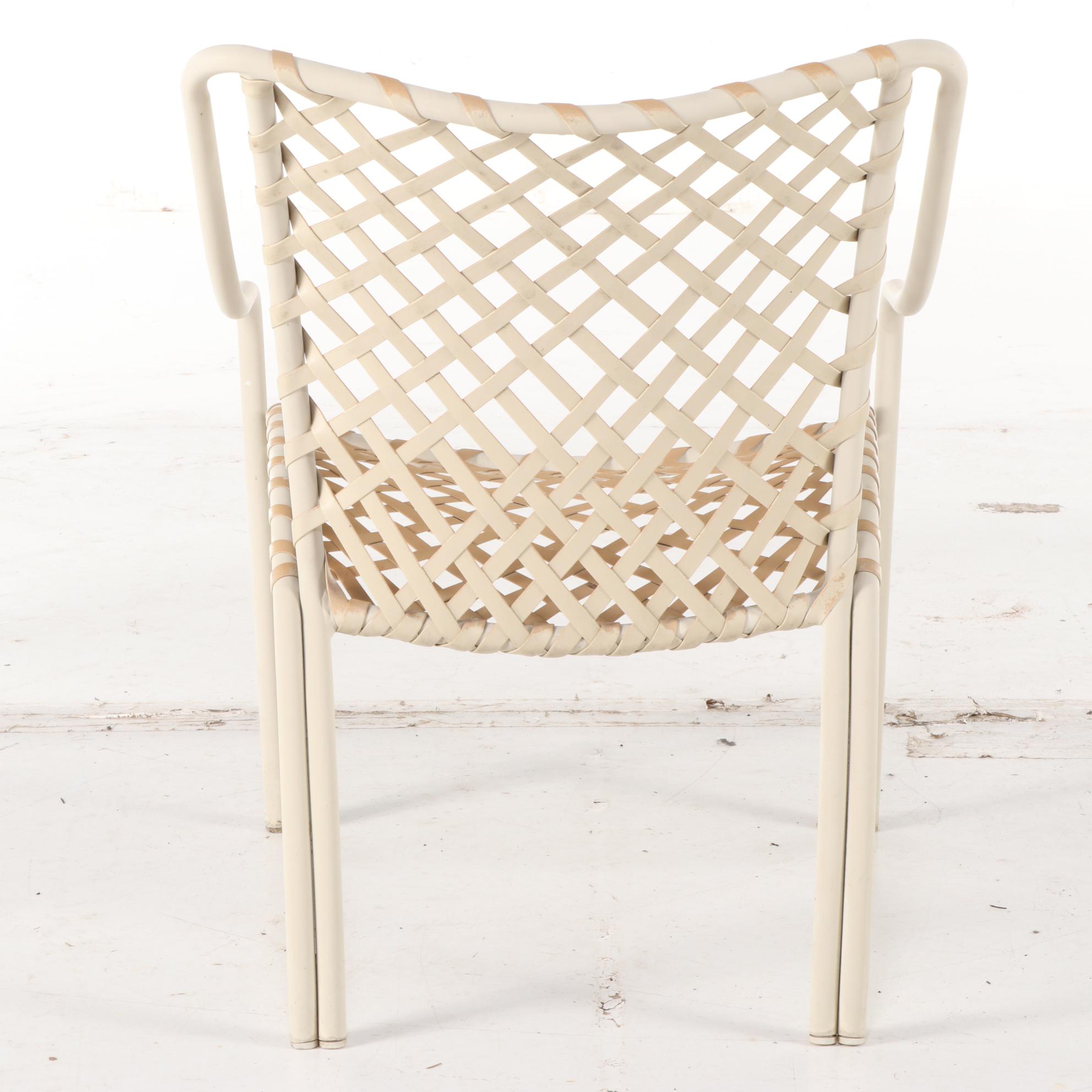 Seven-Piece Brown Jordan Aluminum Patio Seating and Table Group, Mid/Late 20th C