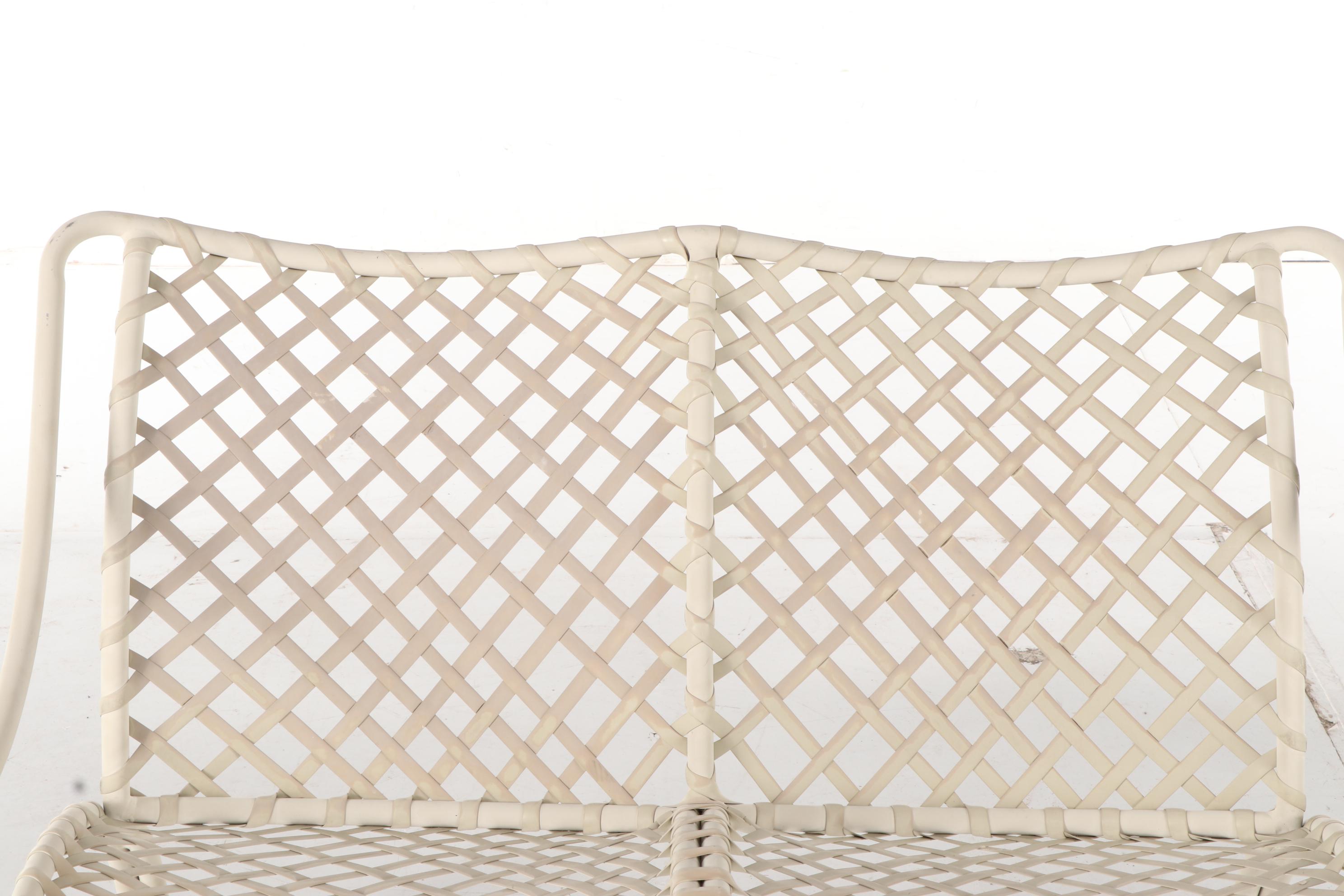 Seven-Piece Brown Jordan Aluminum Patio Seating and Table Group, Mid/Late 20th C