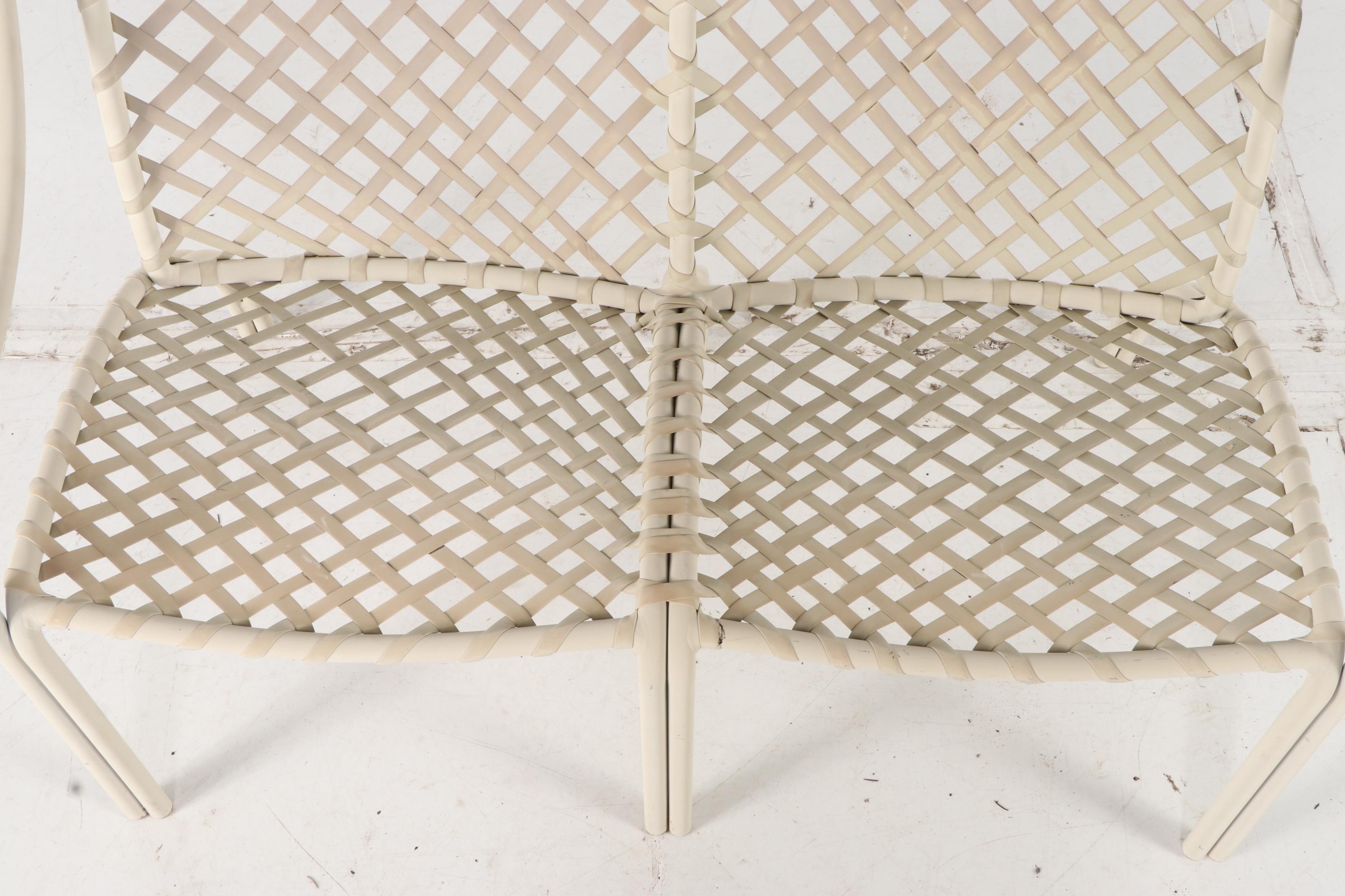 Seven-Piece Brown Jordan Aluminum Patio Seating and Table Group, Mid/Late 20th C