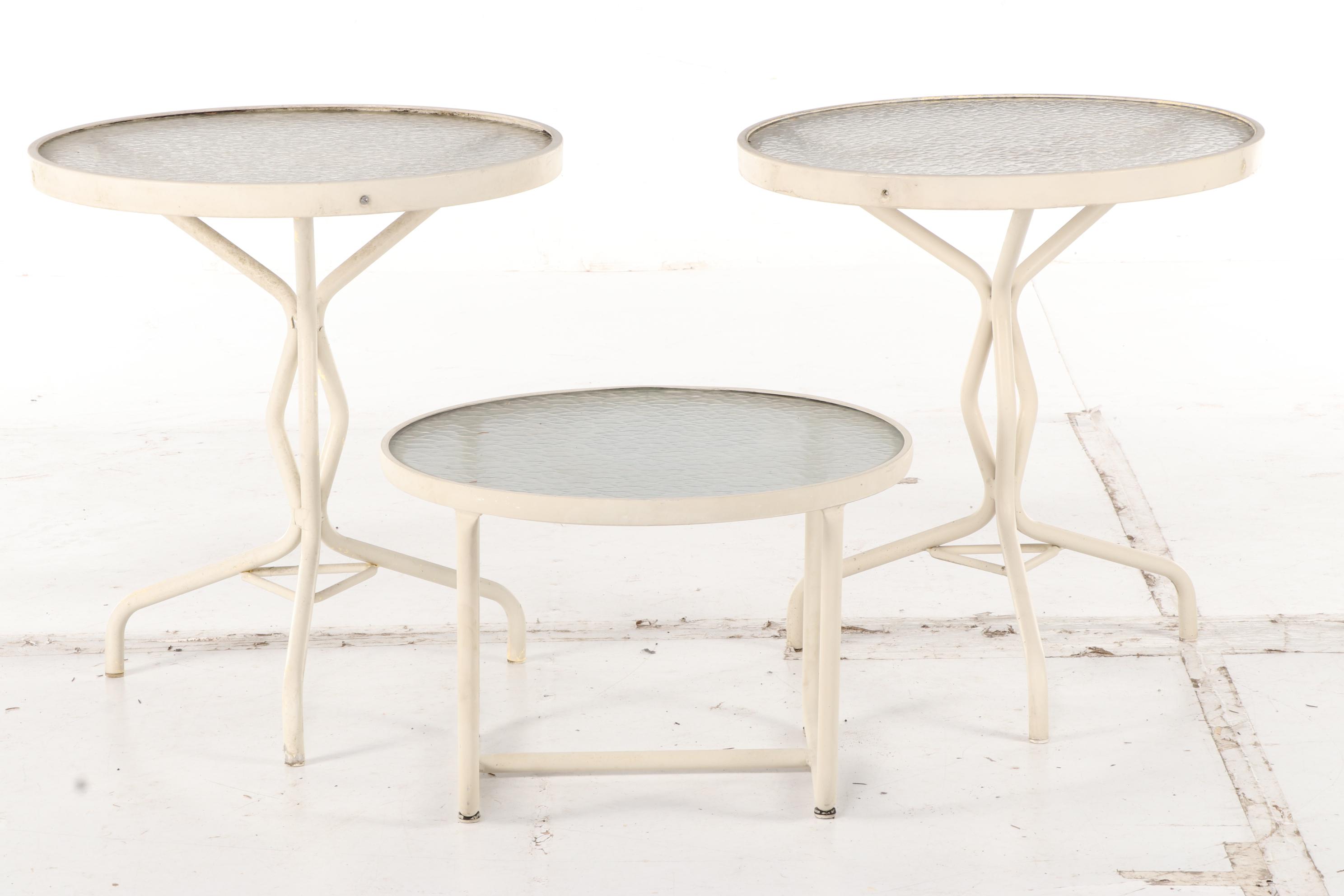 Seven-Piece Brown Jordan Aluminum Patio Seating and Table Group, Mid/Late 20th C