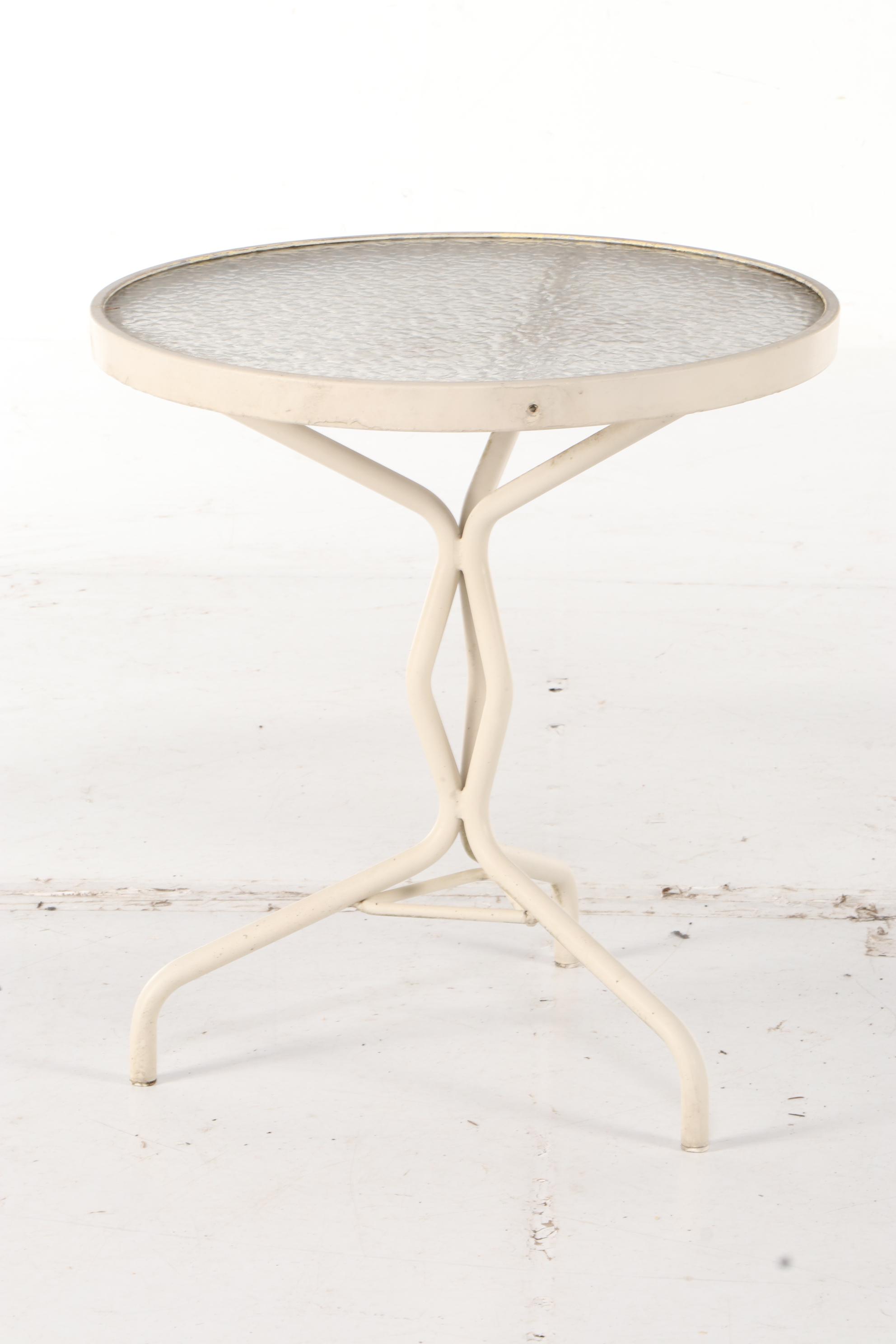 Seven-Piece Brown Jordan Aluminum Patio Seating and Table Group, Mid/Late 20th C