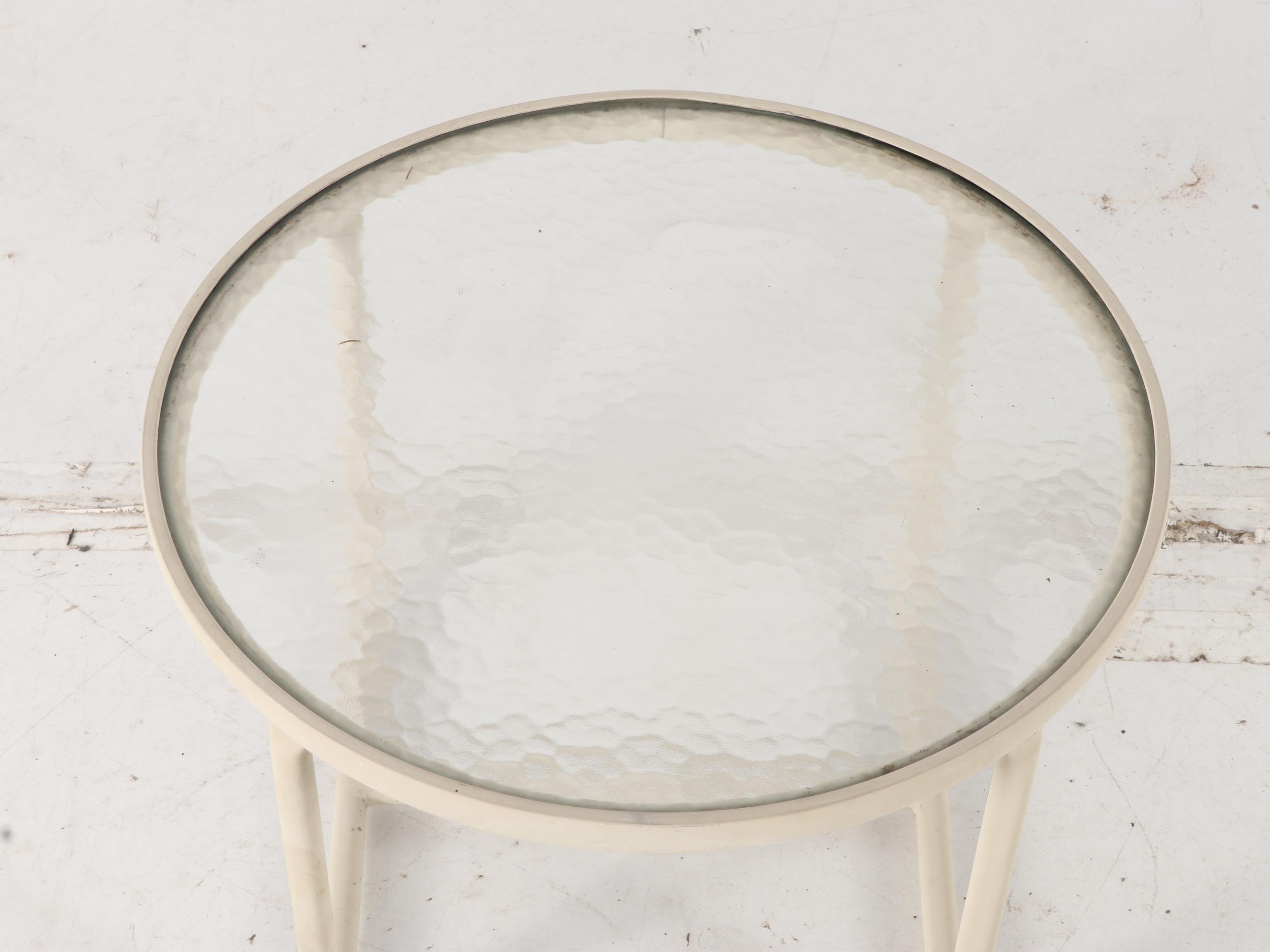 Seven-Piece Brown Jordan Aluminum Patio Seating and Table Group, Mid/Late 20th C