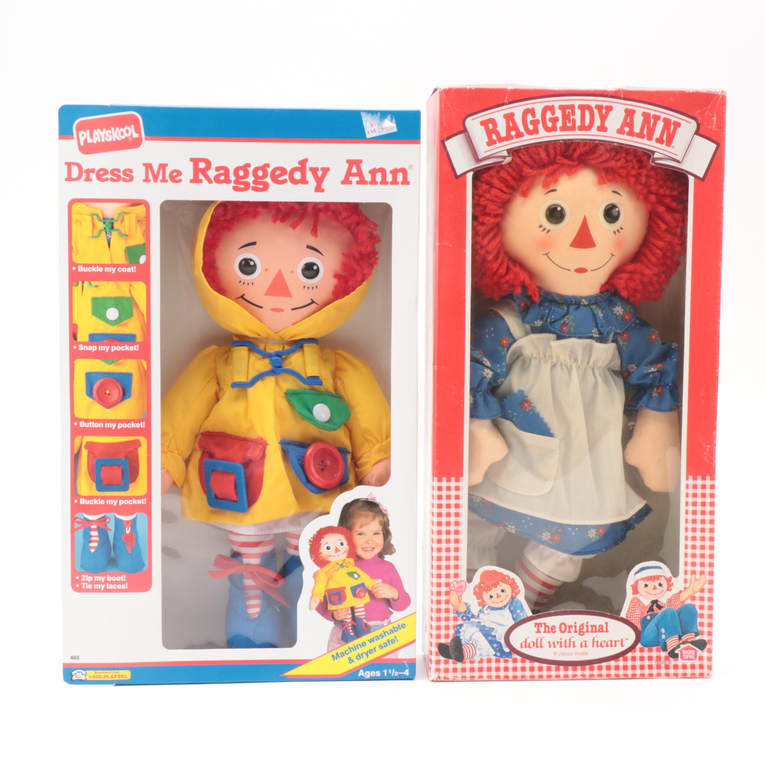 Playskool "Heart-to-Heart" and Other Baby Raggedy Ann and Andy Dolls