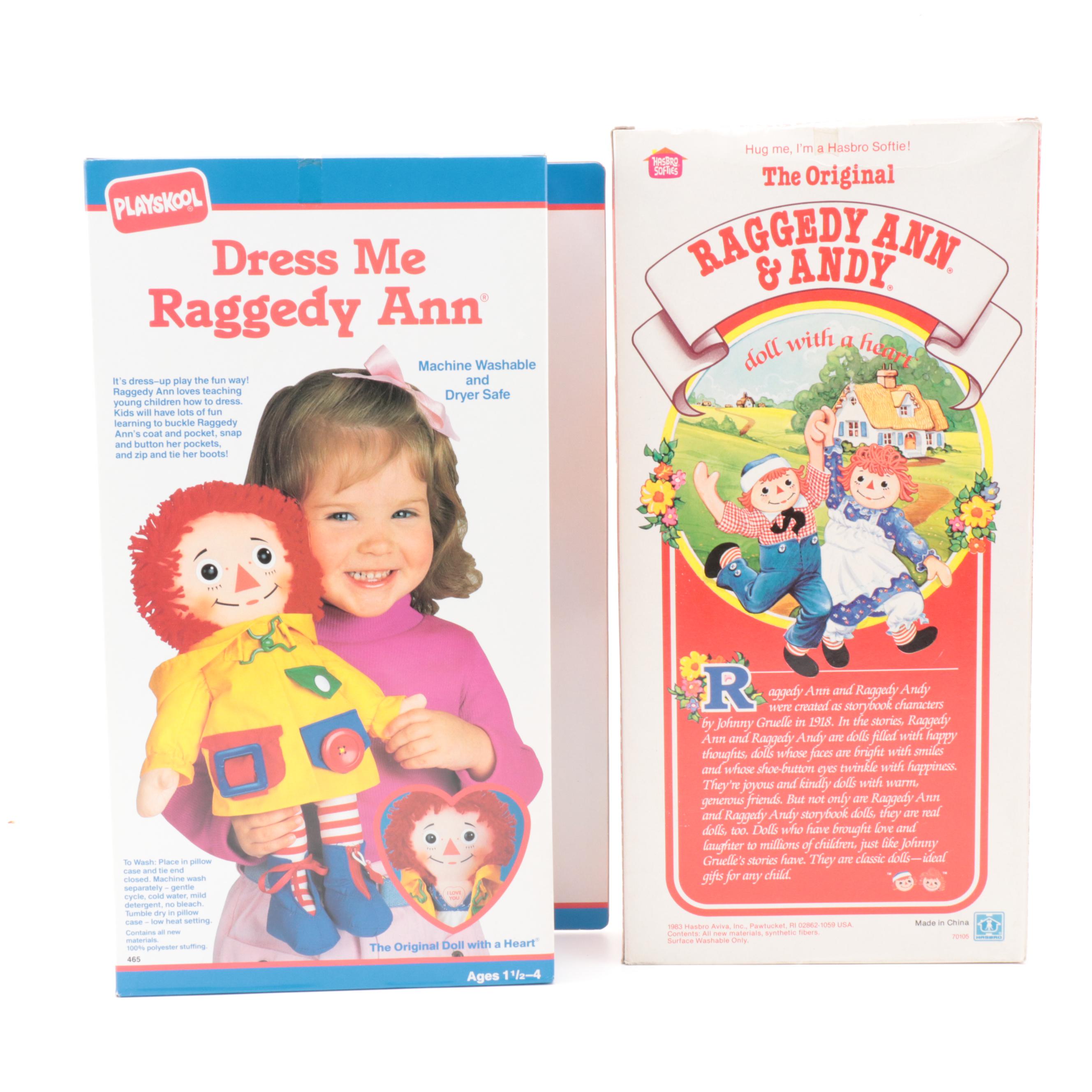Playskool "Heart-to-Heart" and Other Baby Raggedy Ann and Andy Dolls