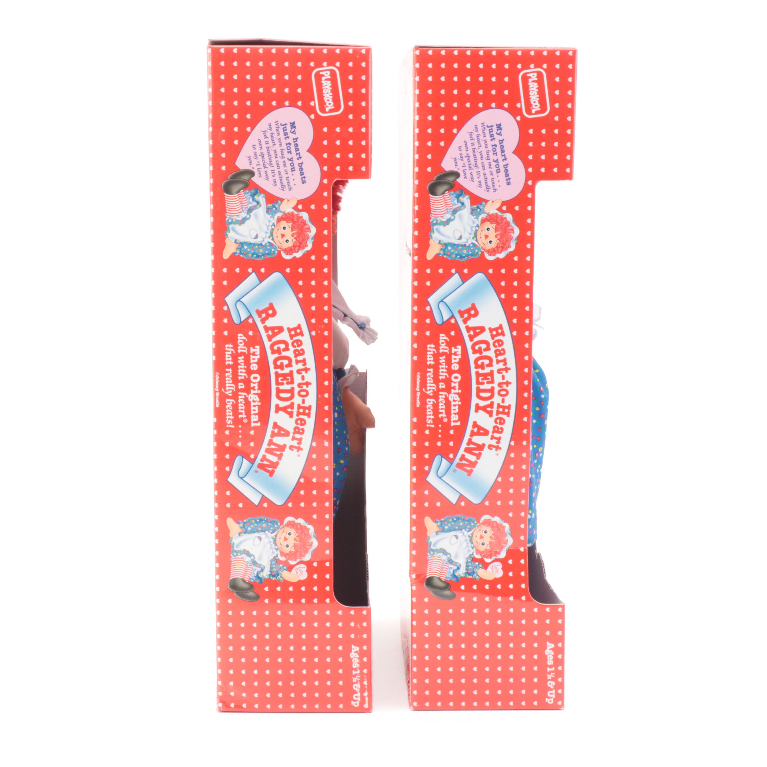 Playskool "Heart-to-Heart" and Other Baby Raggedy Ann and Andy Dolls