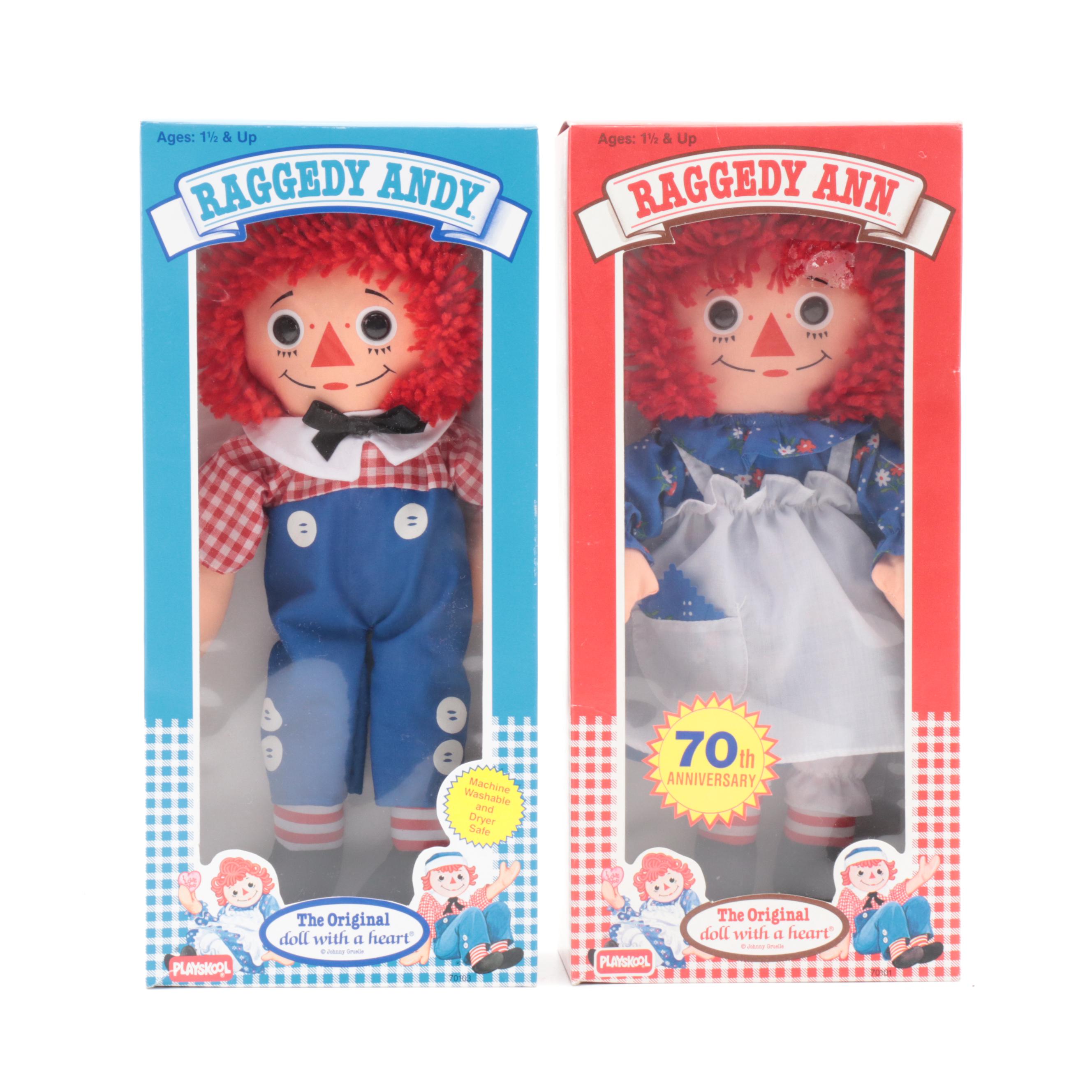 Playskool "Heart-to-Heart" and Other Baby Raggedy Ann and Andy Dolls