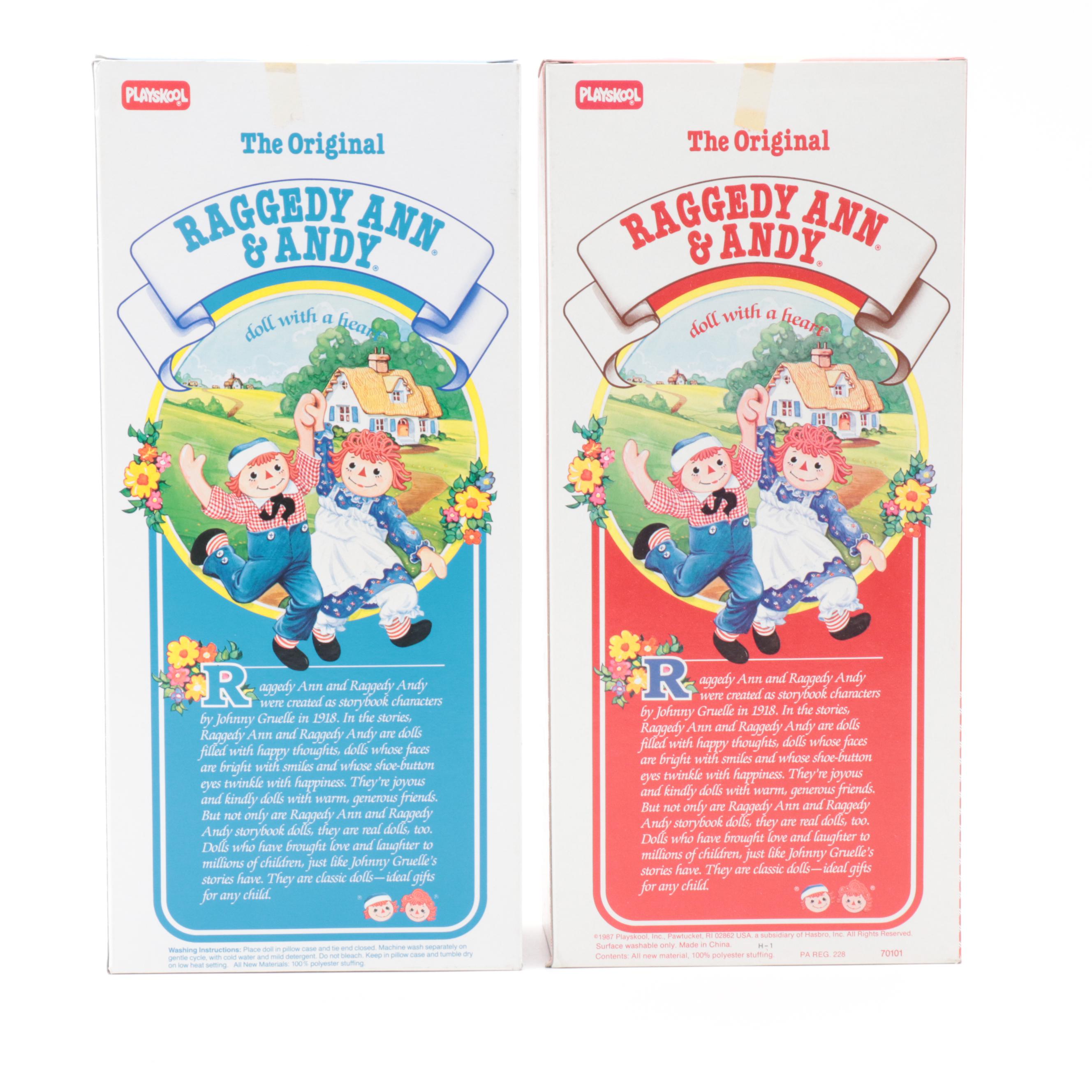 Playskool "Heart-to-Heart" and Other Baby Raggedy Ann and Andy Dolls