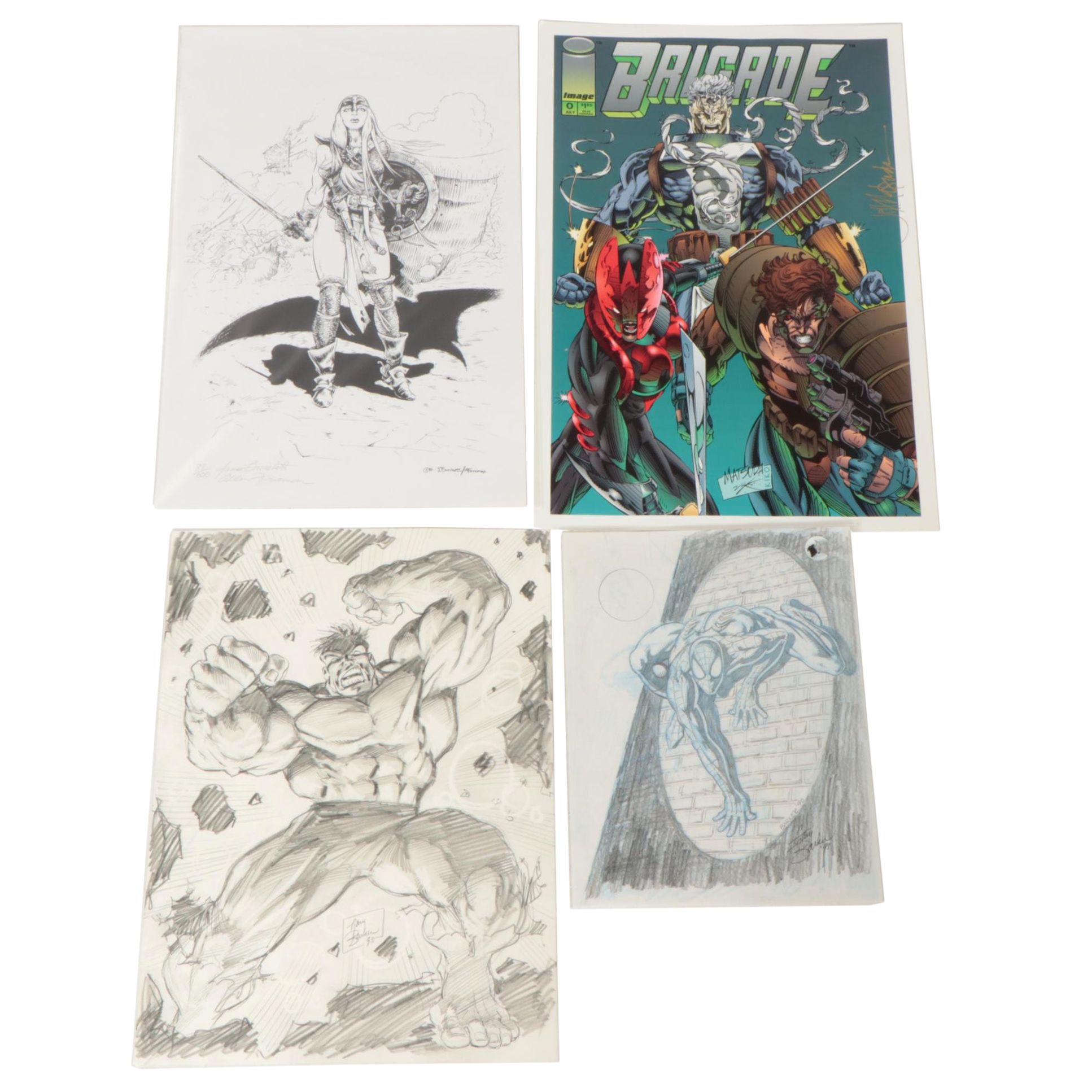 Gary Barker, Jamr Burchett, Allen Freeman Drawings and Sketches