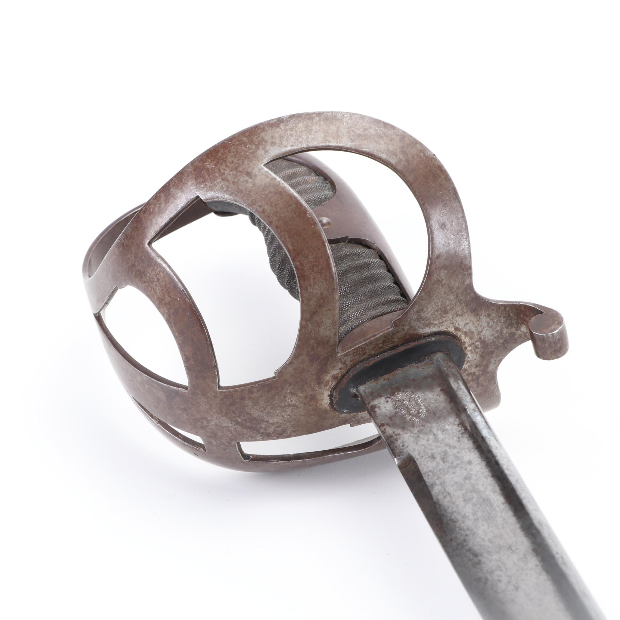 Prussian Model 1852/79 Cavalry Sword, Late 19th/Early 20th Century