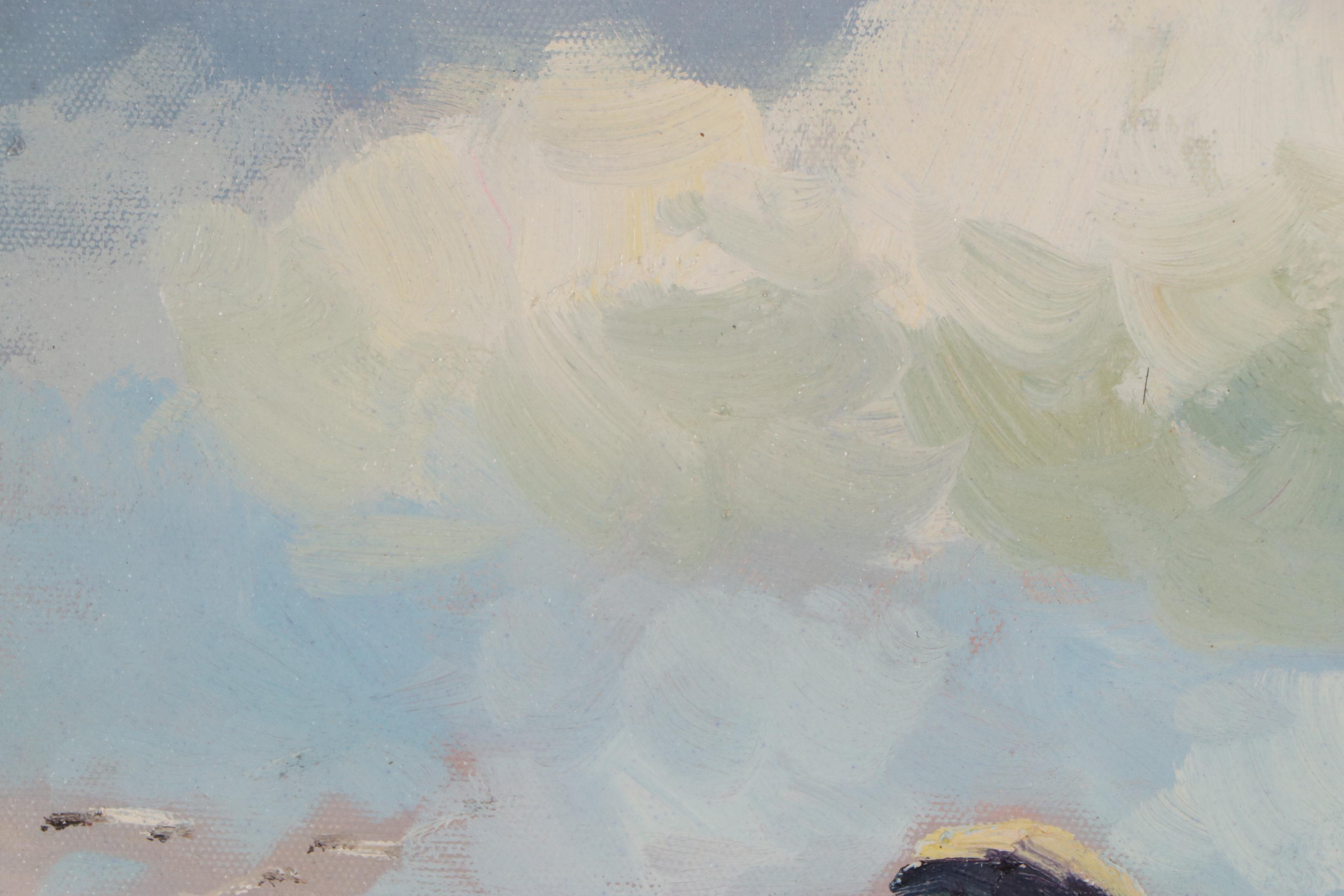 Oil Painting after Christa Kieffer "Holding Hands at the Beach"