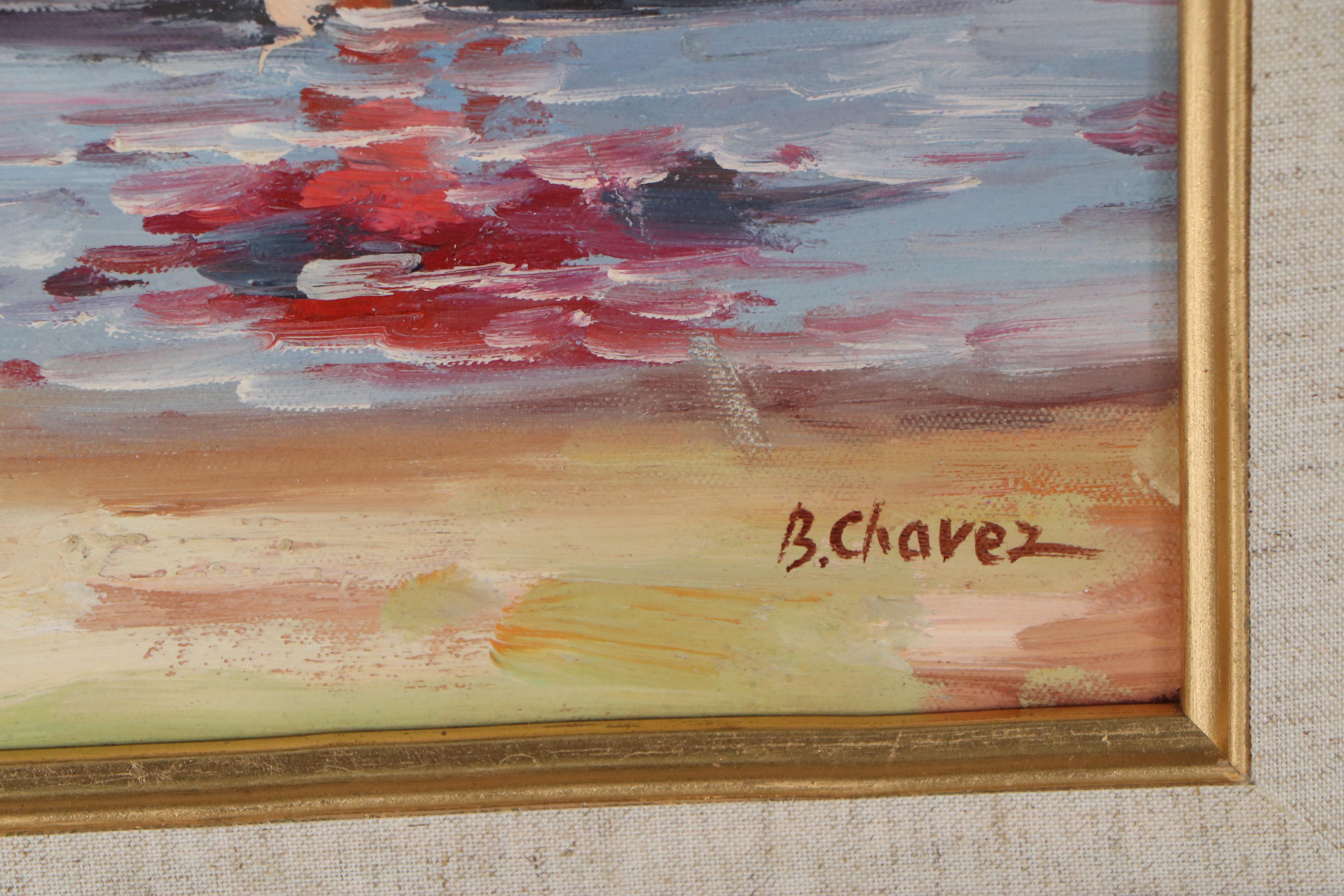 Oil Painting after Christa Kieffer "Holding Hands at the Beach"