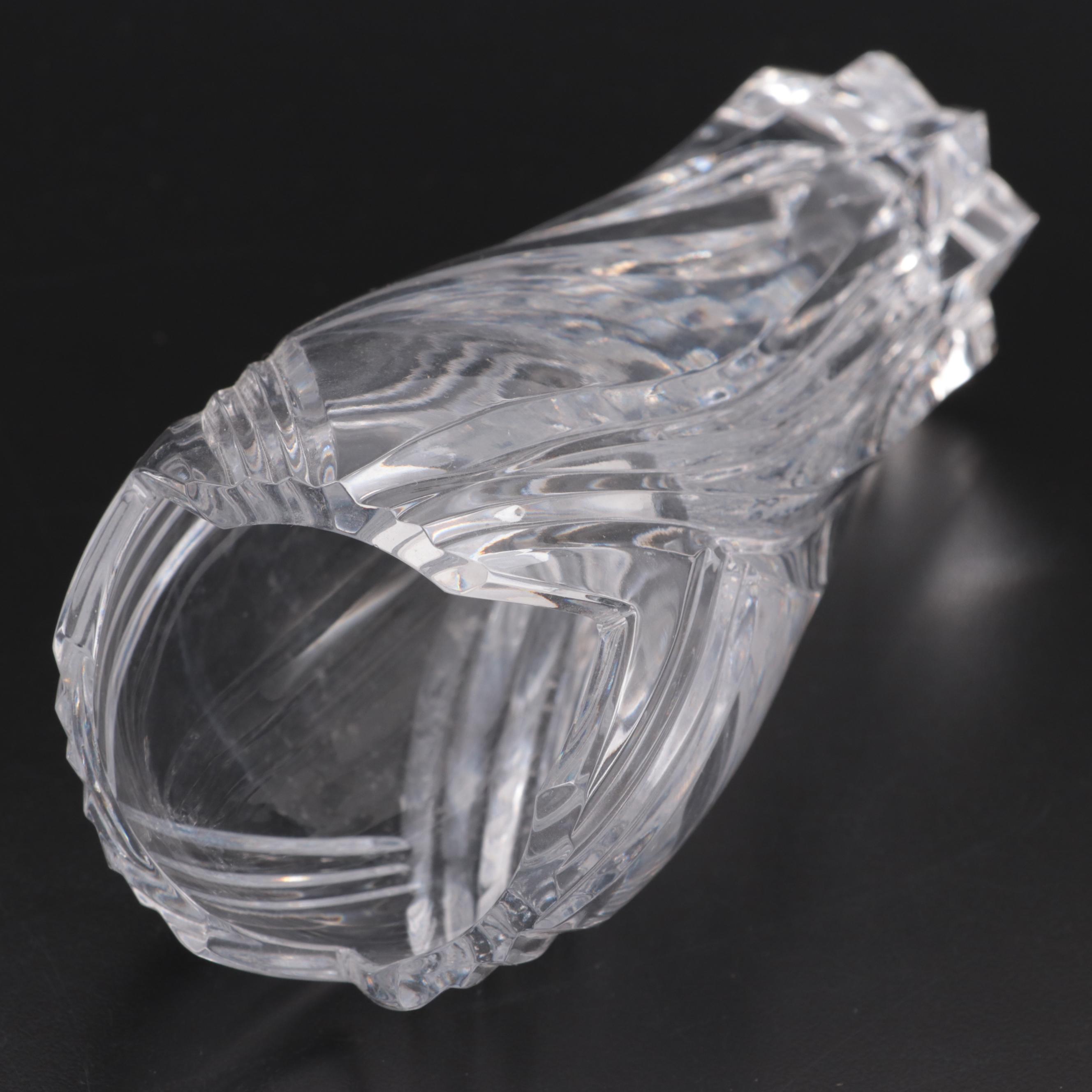 Marquis by Waterford "Coventry" Crystal Bowl with Lenox Glass Bud Vase