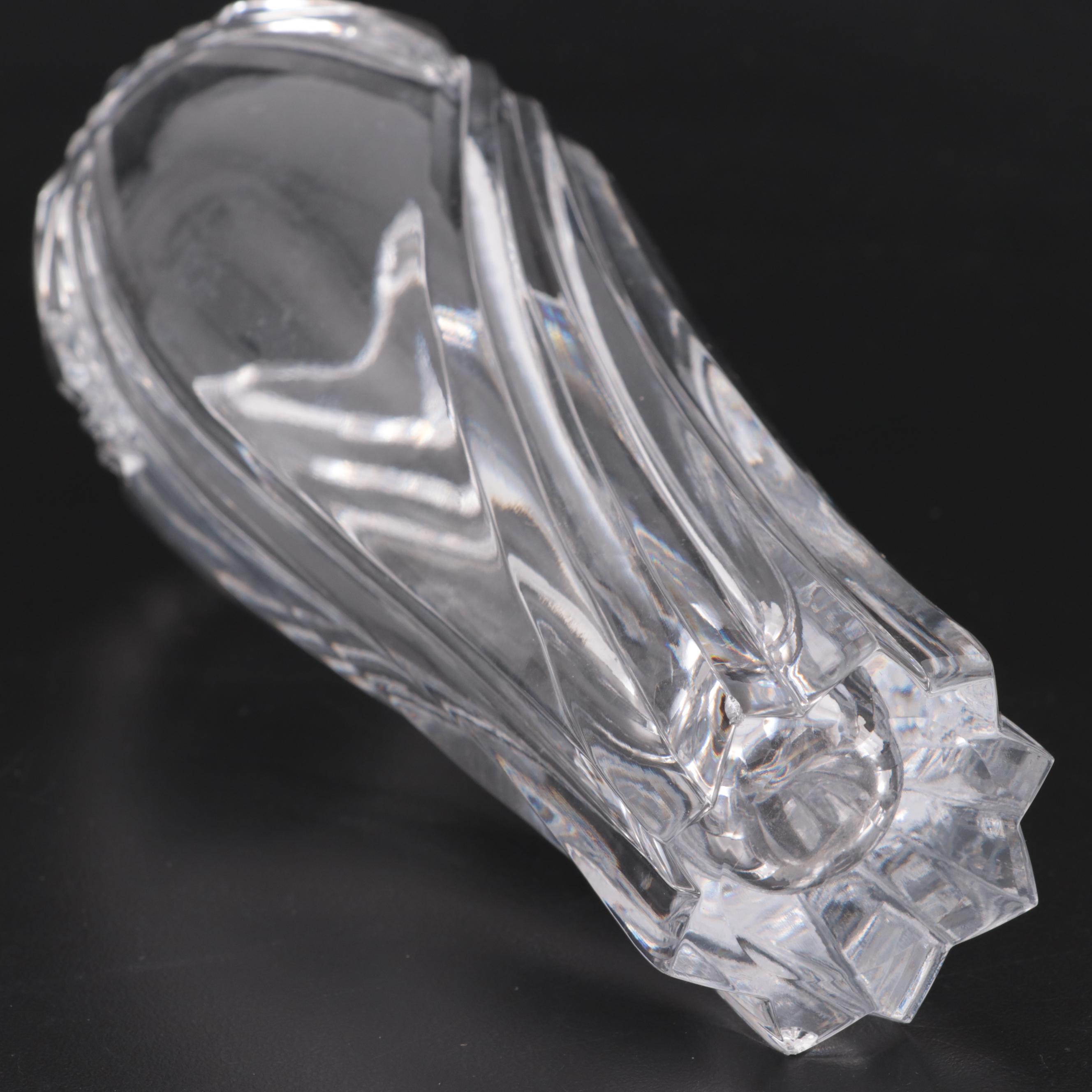 Marquis by Waterford "Coventry" Crystal Bowl with Lenox Glass Bud Vase