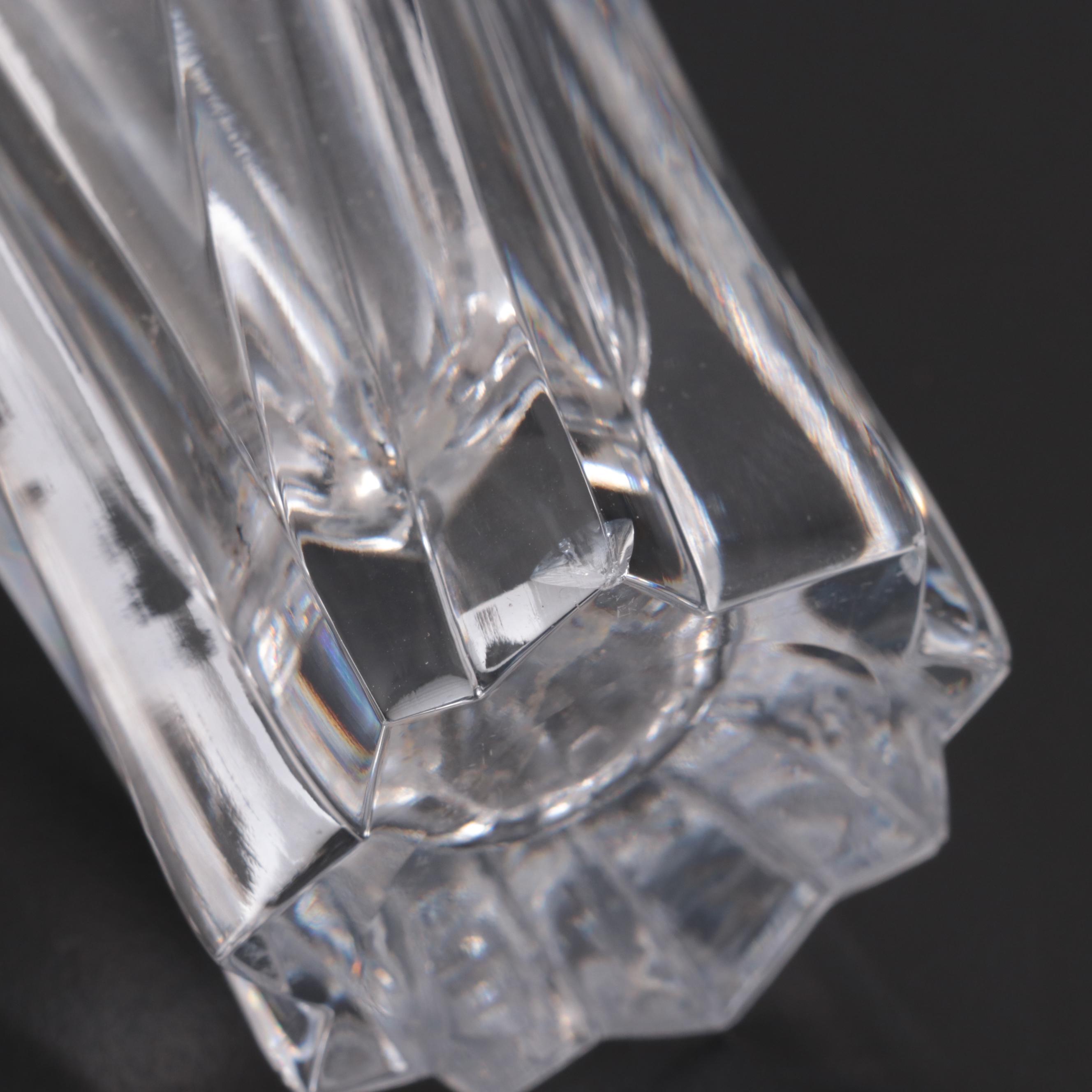 Marquis by Waterford "Coventry" Crystal Bowl with Lenox Glass Bud Vase