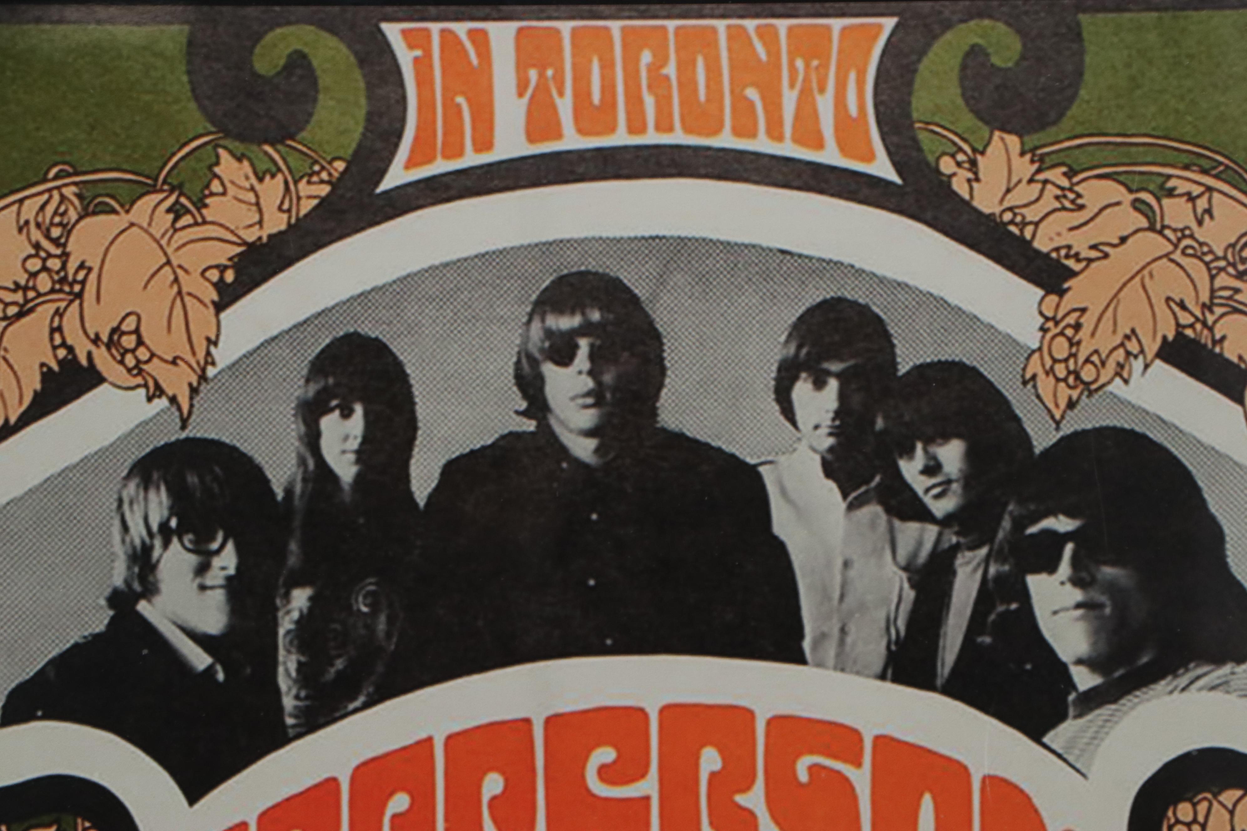Jefferson Airplane and Grateful Dead Reproduction Toronto Concert Poster
