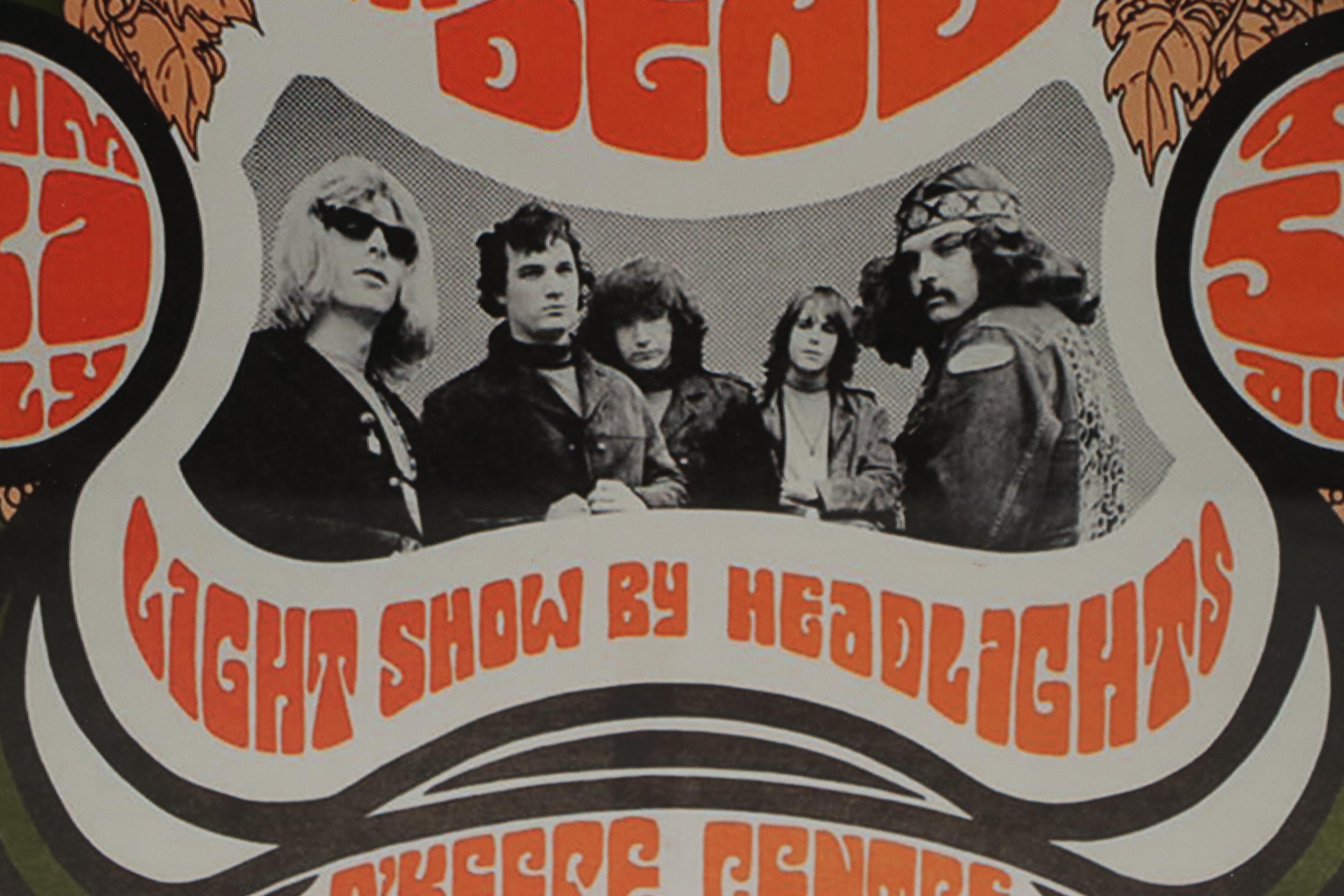 Jefferson Airplane and Grateful Dead Reproduction Toronto Concert Poster