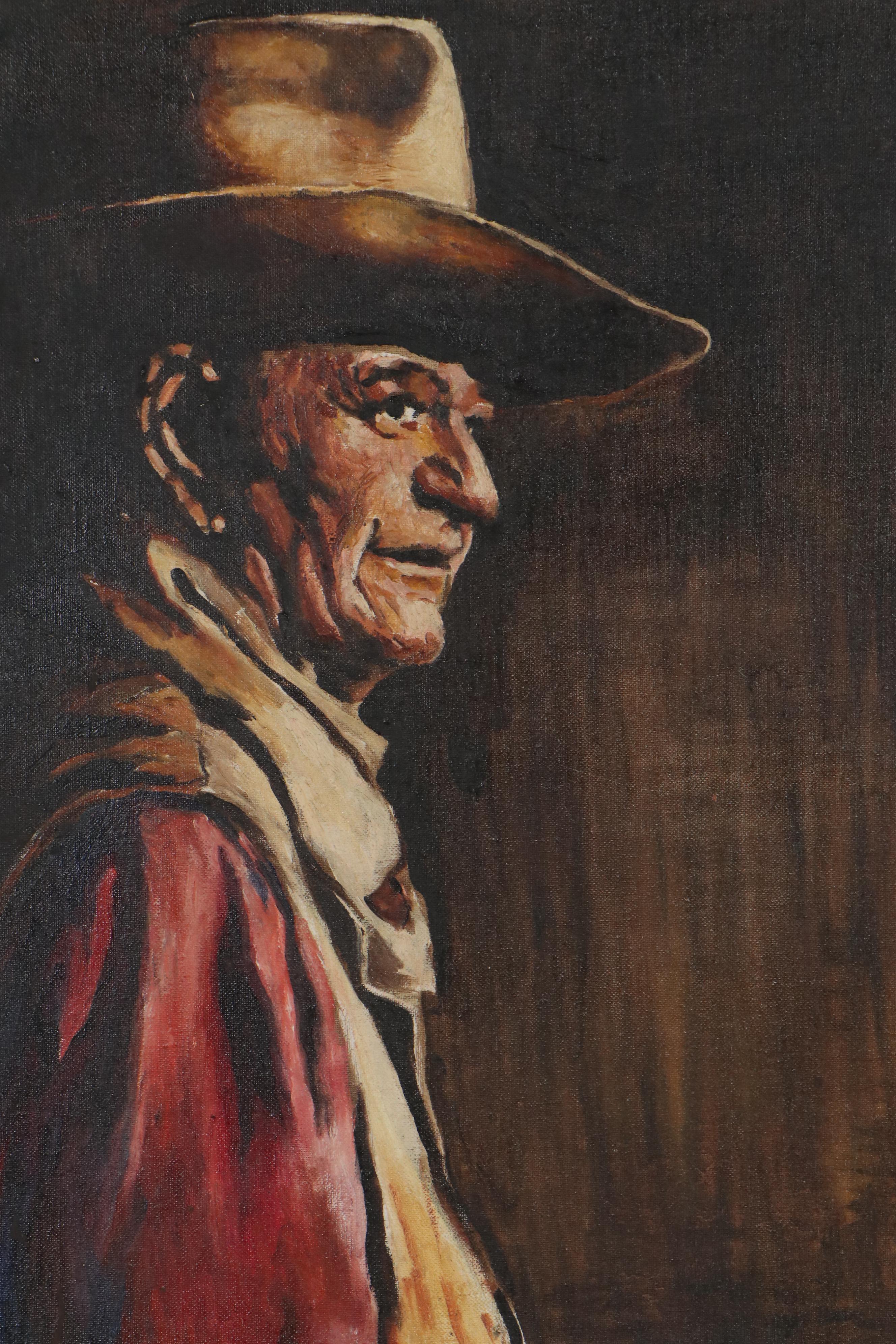 James McKeon Oil Painting of John Wayne, 1972