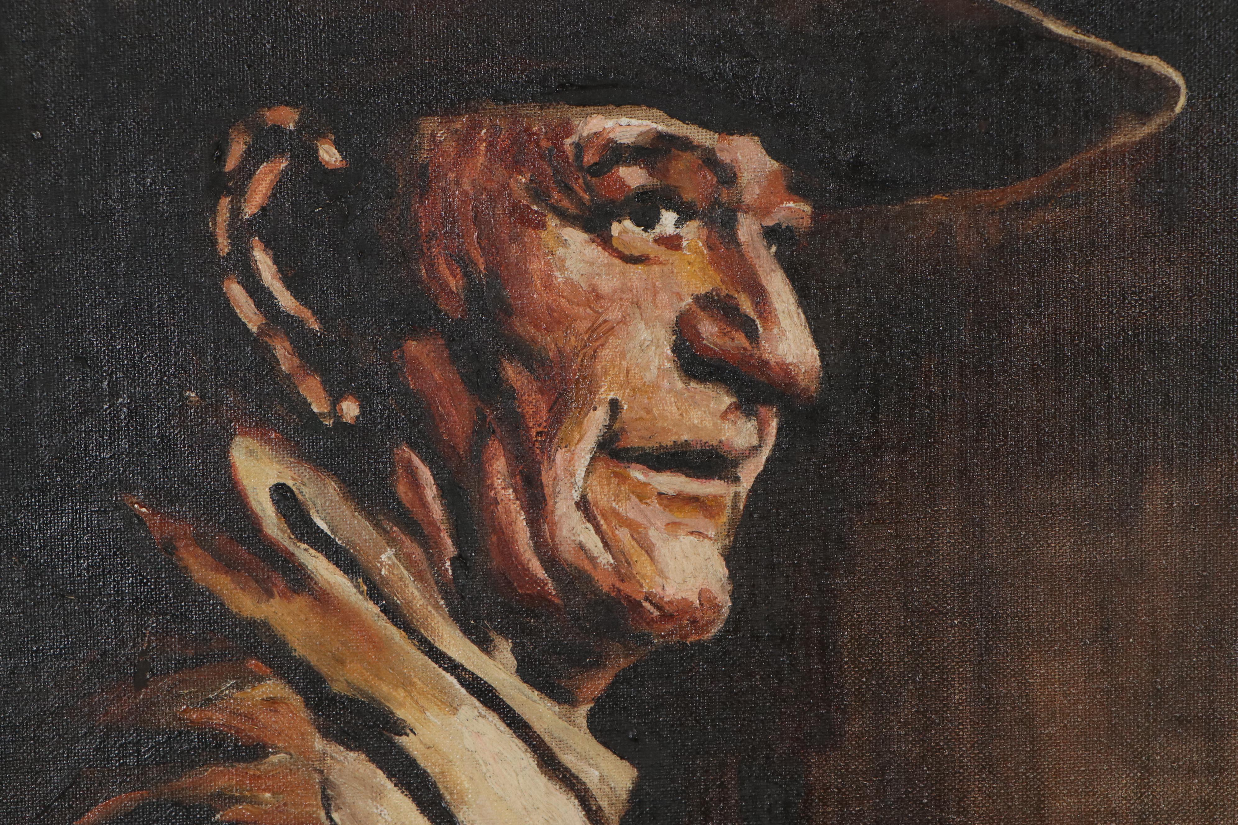 James McKeon Oil Painting of John Wayne, 1972