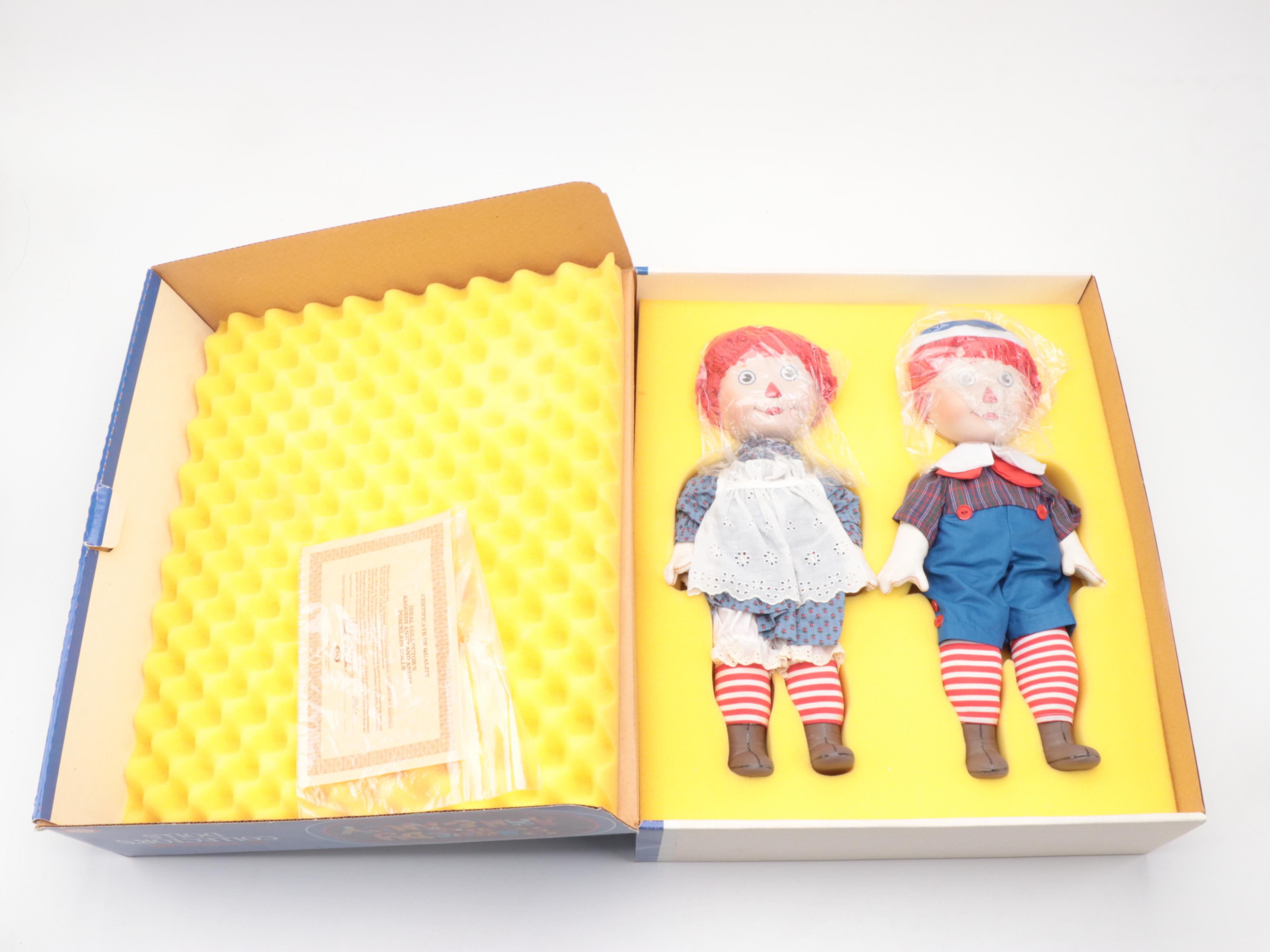 The Danbury Mint "Christmas with Raggedy Ann & Andy" Dolls and More