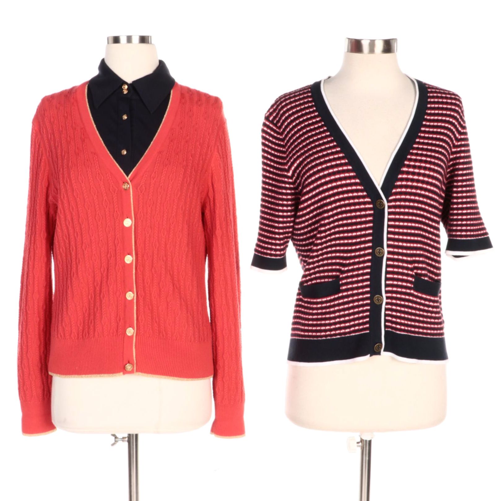 Brooks Brothers Knit Cardigans and Collared Button-Up Shirt