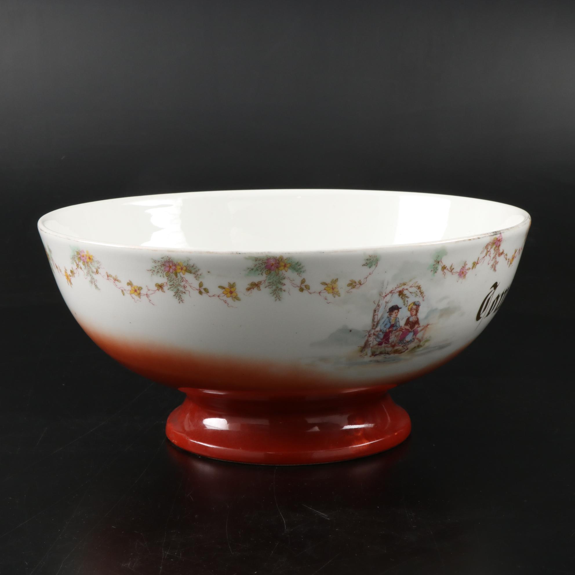 Carl Tielsch Germany Tom and Jerry Punch Bowl and Other Tom and Jerry Punch Bowl