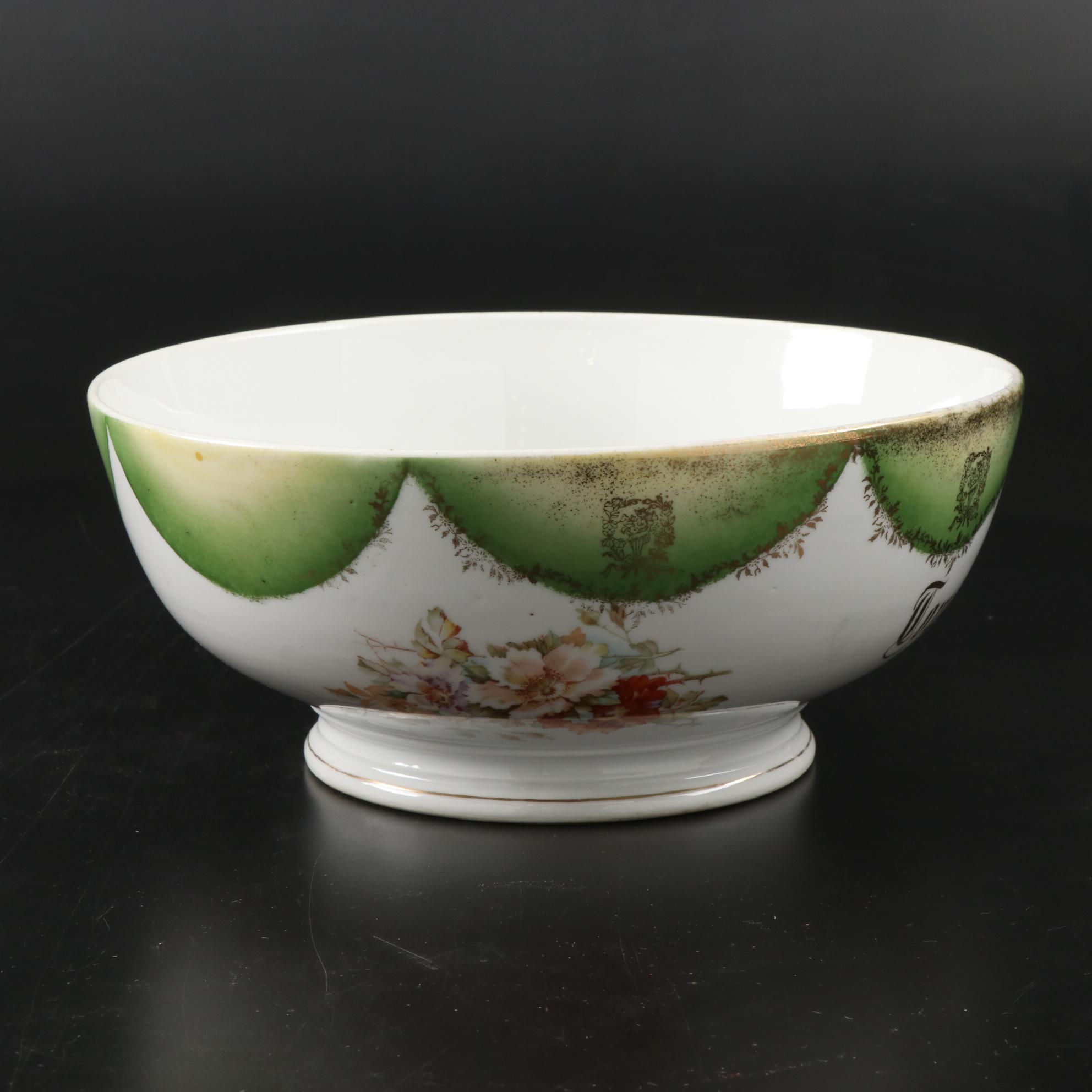 Carl Tielsch Germany Tom and Jerry Punch Bowl and Other Tom and Jerry Punch Bowl