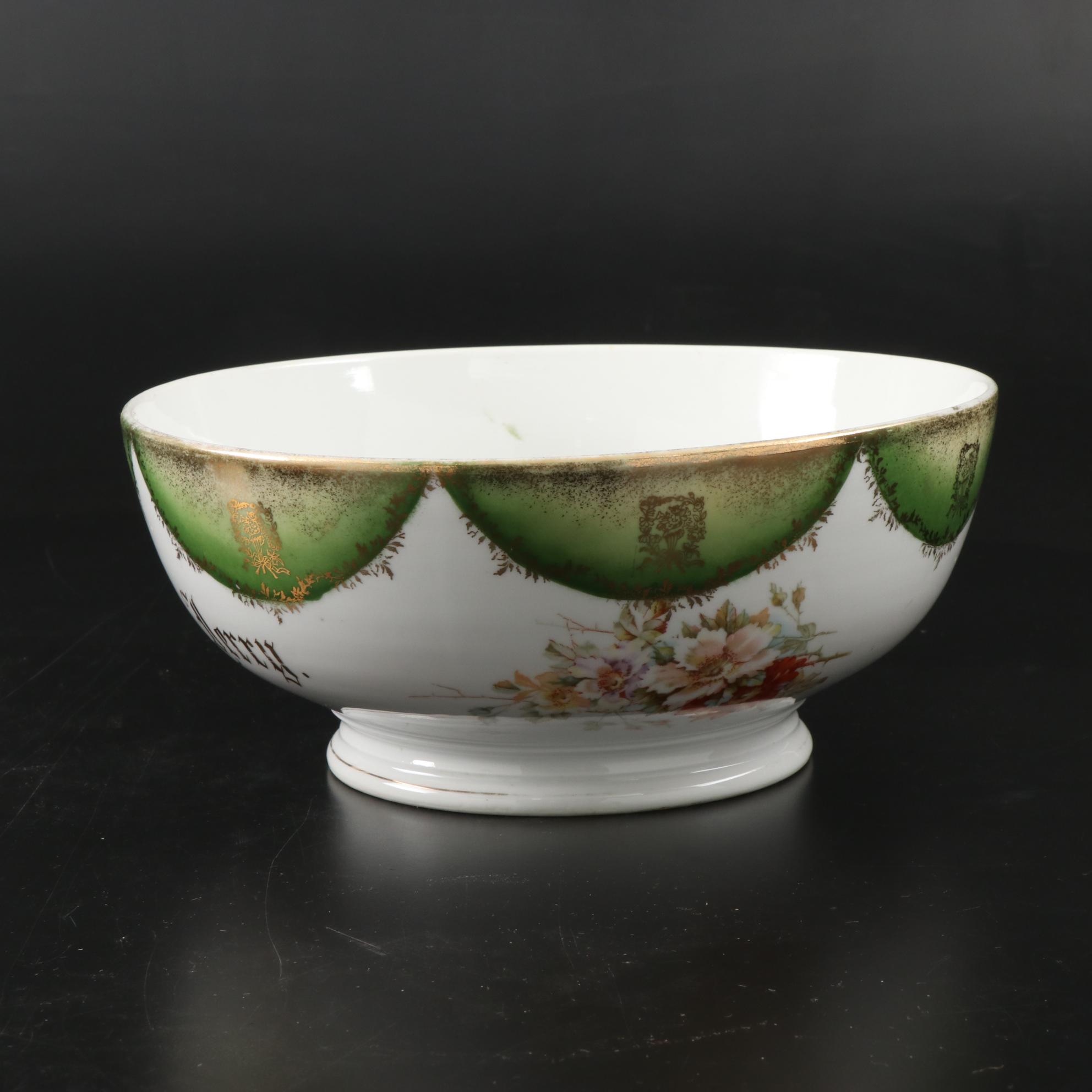 Carl Tielsch Germany Tom and Jerry Punch Bowl and Other Tom and Jerry Punch Bowl