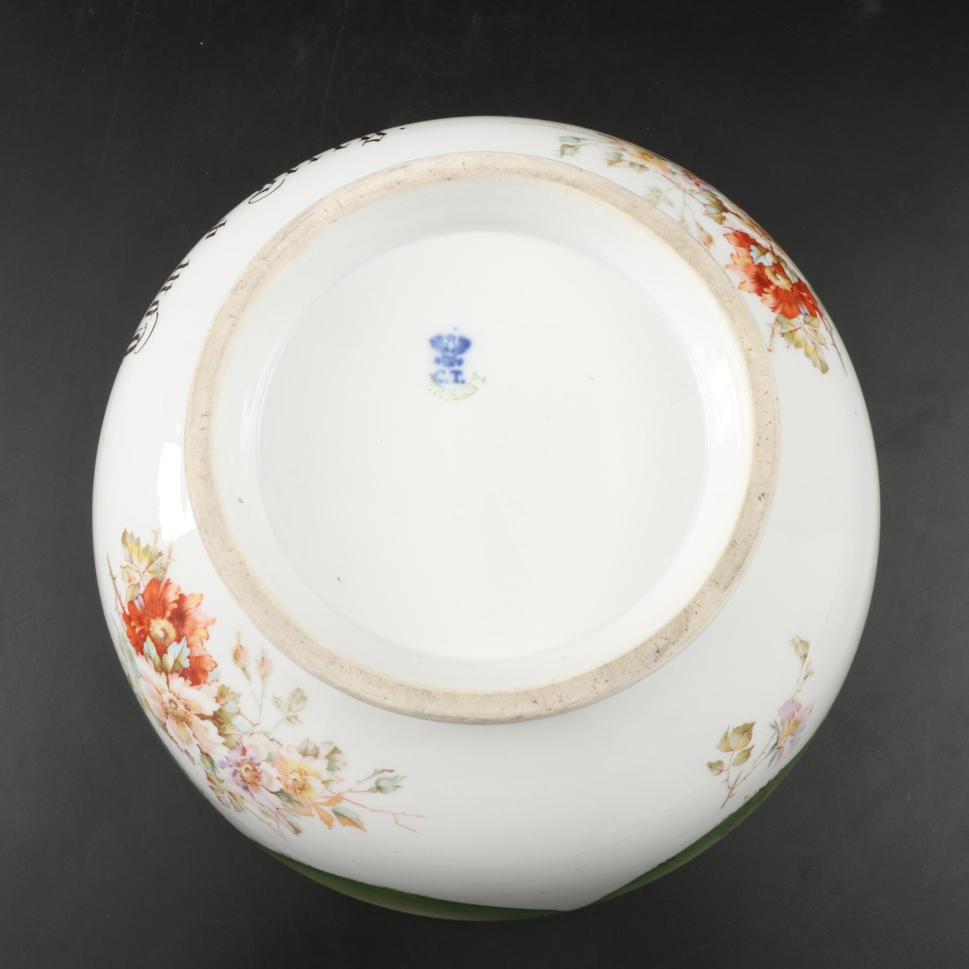 Carl Tielsch Germany Tom and Jerry Punch Bowl and Other Tom and Jerry Punch Bowl