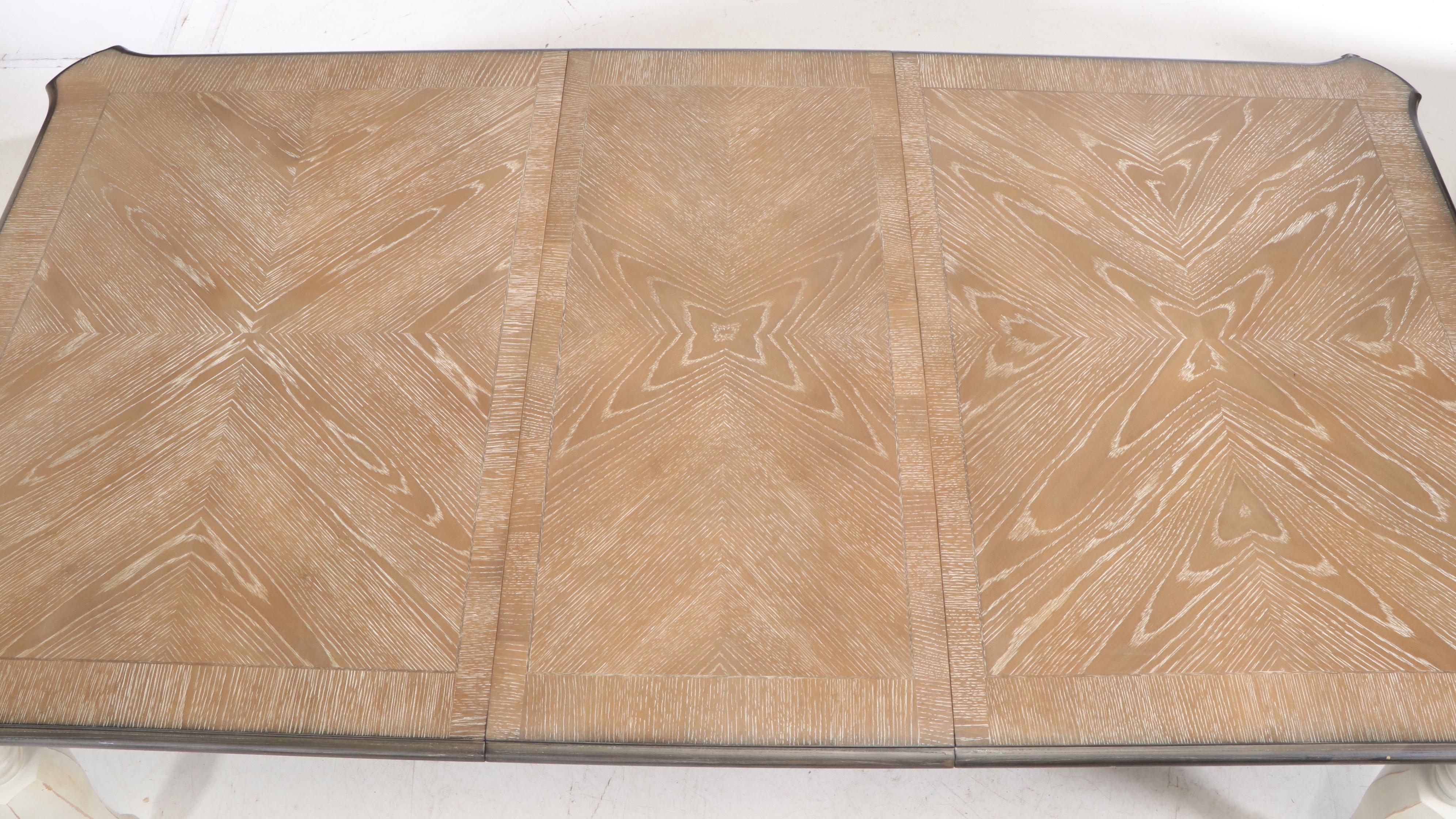 Standard "Stevenson Manor" Distressed Wood Finish Expandable Dining Table