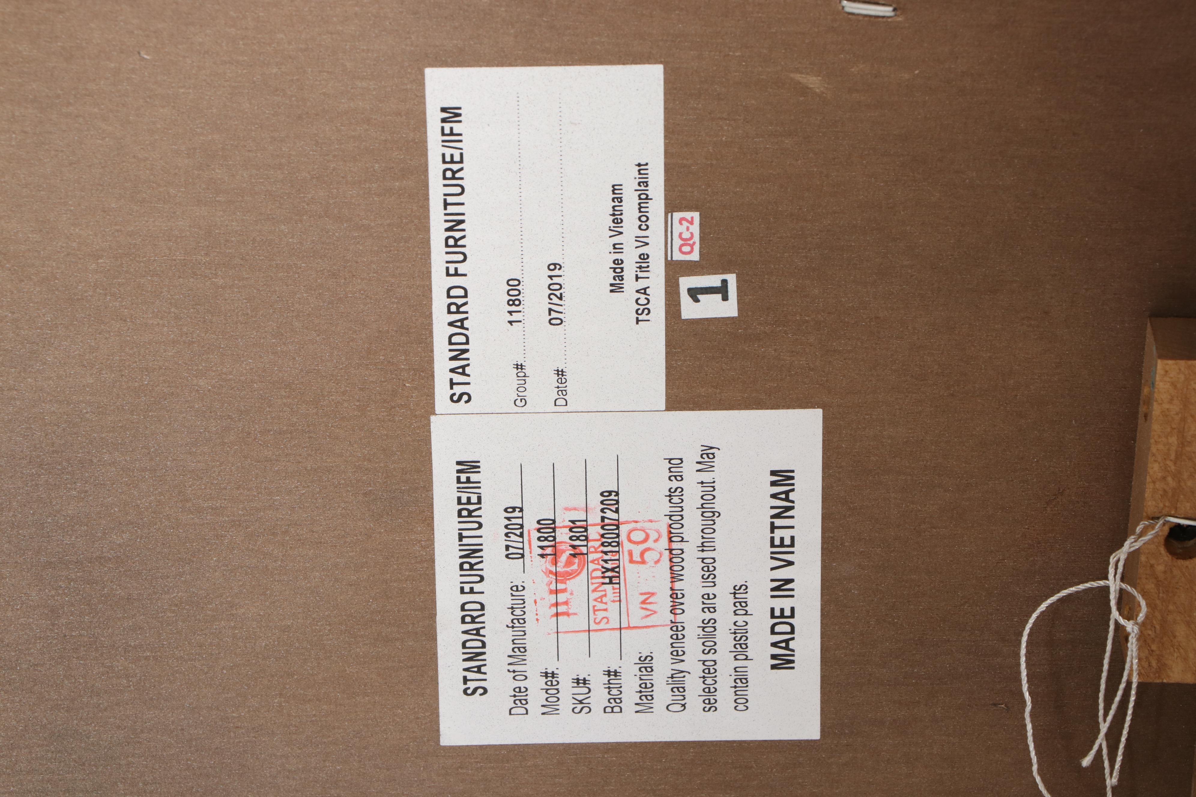 Standard "Stevenson Manor" Distressed Wood Finish Expandable Dining Table