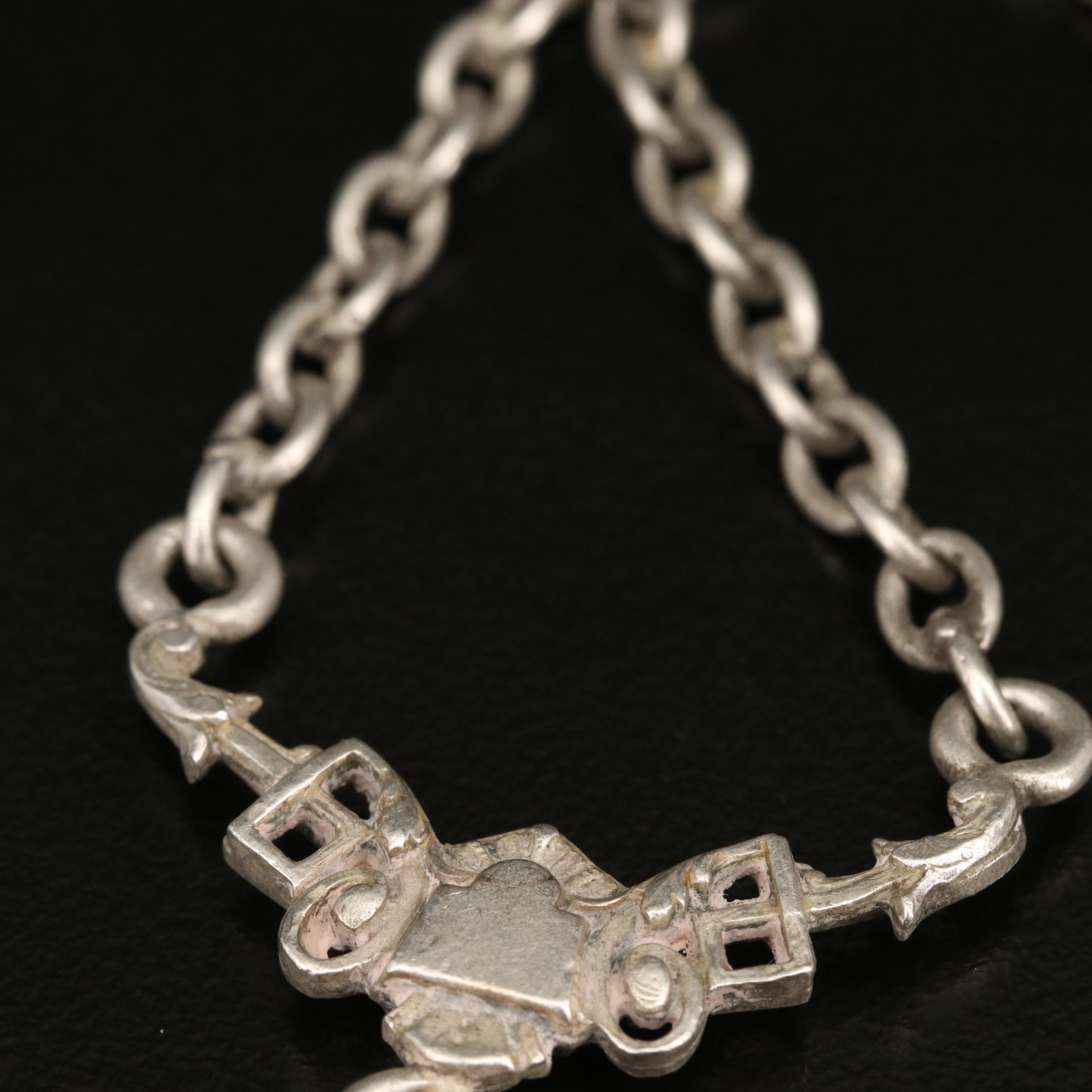 1893 Columbian Exposition Silver Half Dollar Pendant Bracelet