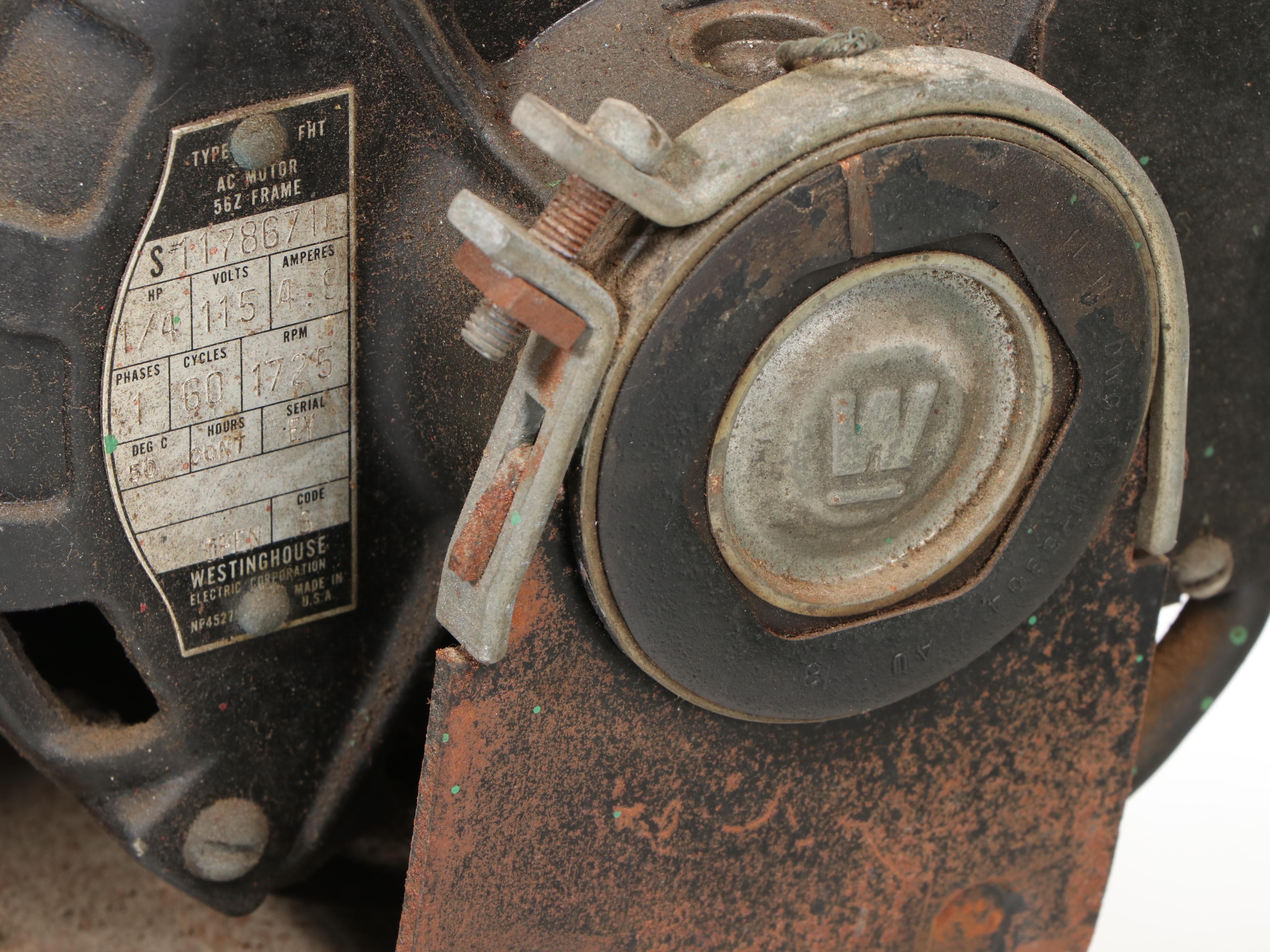 Atlas Lathe, Workbench and Craftsman Table Saw with Various Hand Tools