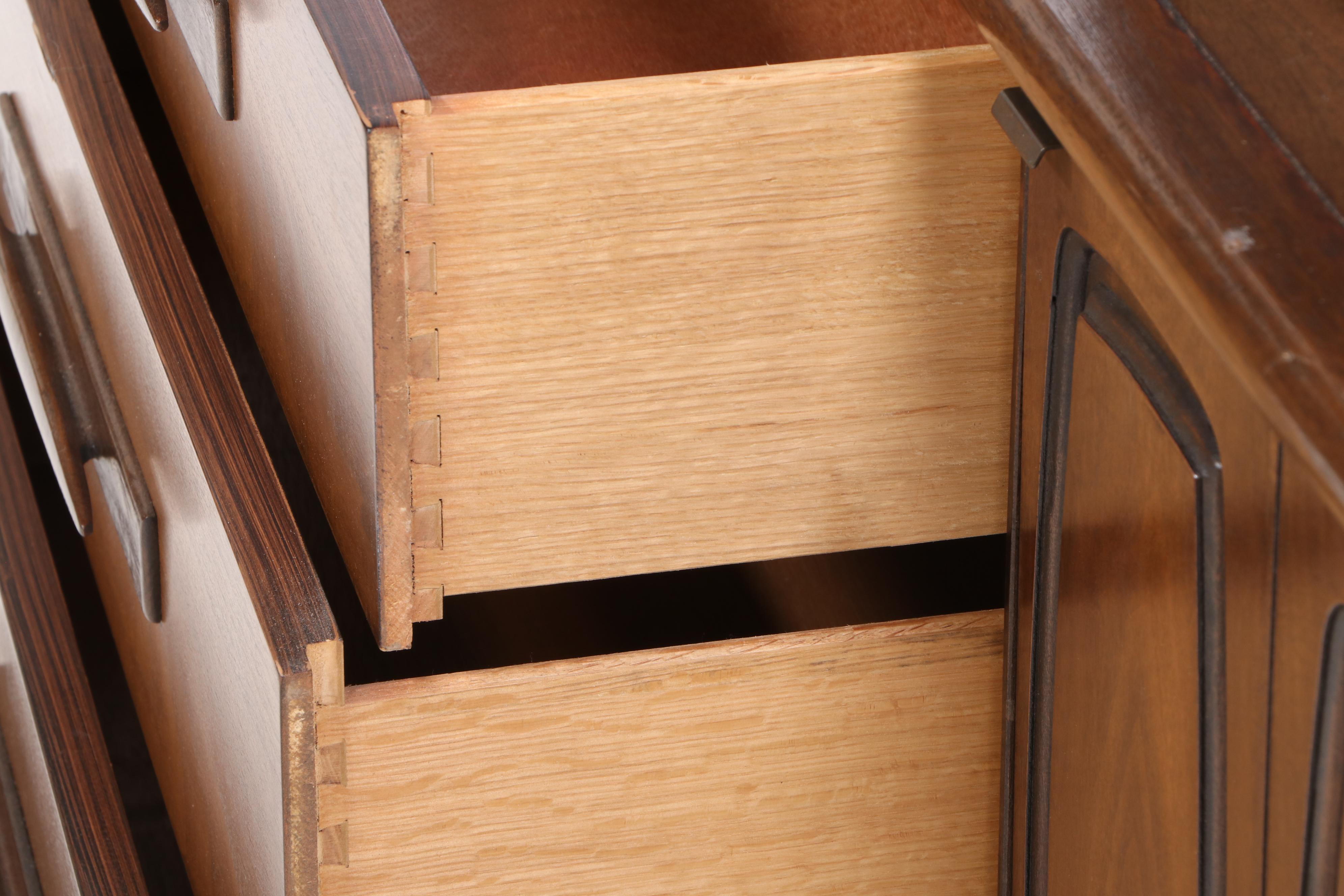 Broyhill Premier "Emphasis" Mid Century Modern Illuminated Walnut China Cabinet