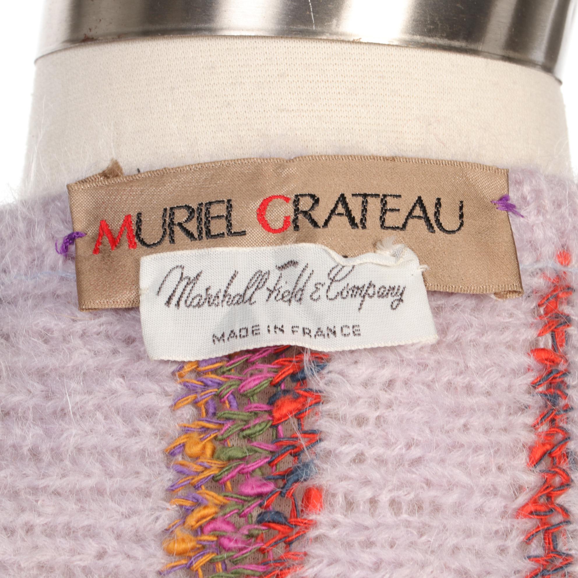 Muriel Grateau Paris Mohair/Cotton Sweater Duster for Marshall Field & Company