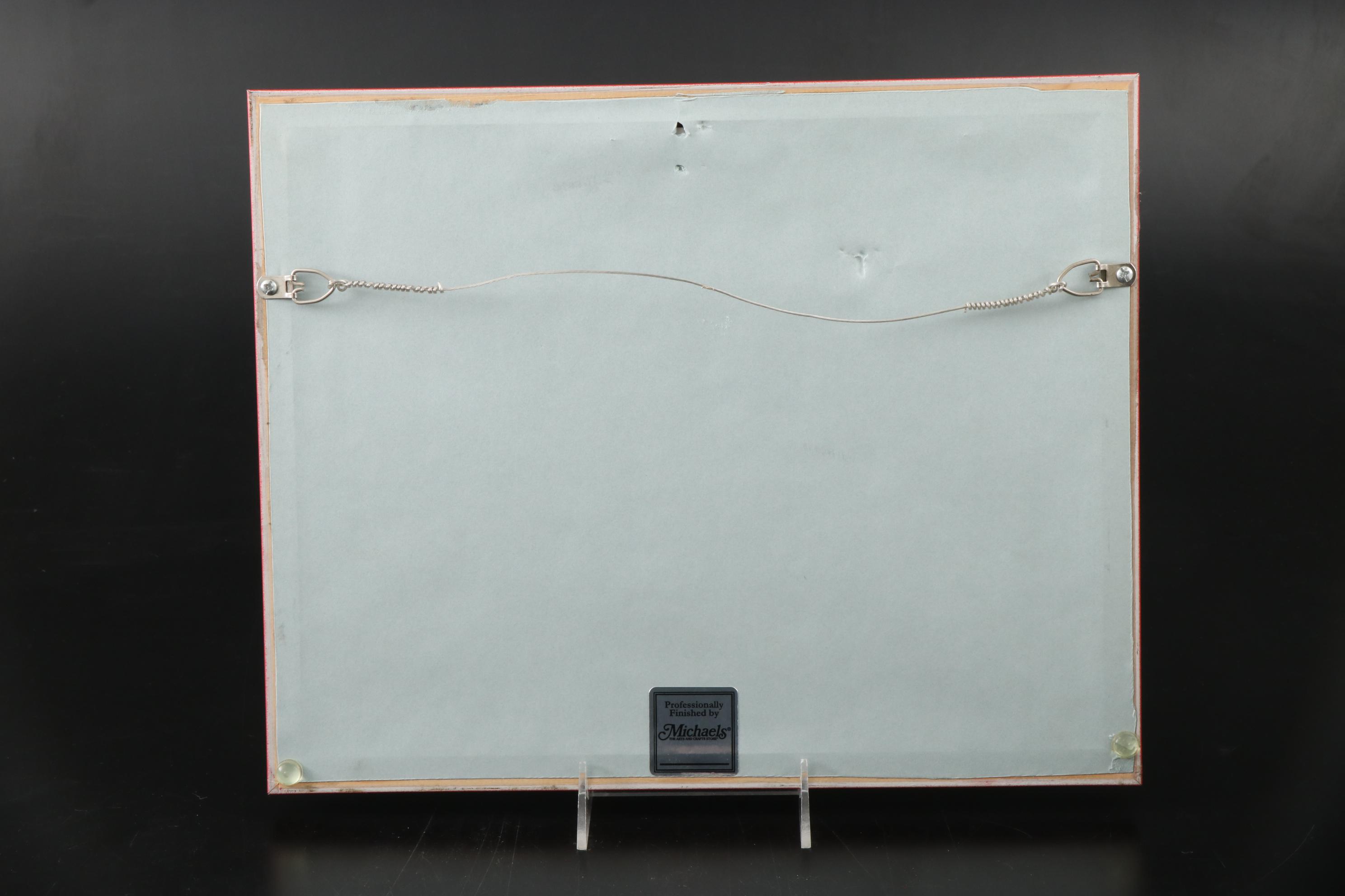 Villeroy & Boch "French Garden Fleurence" Cake Plate and S. Nolin Numbered Print