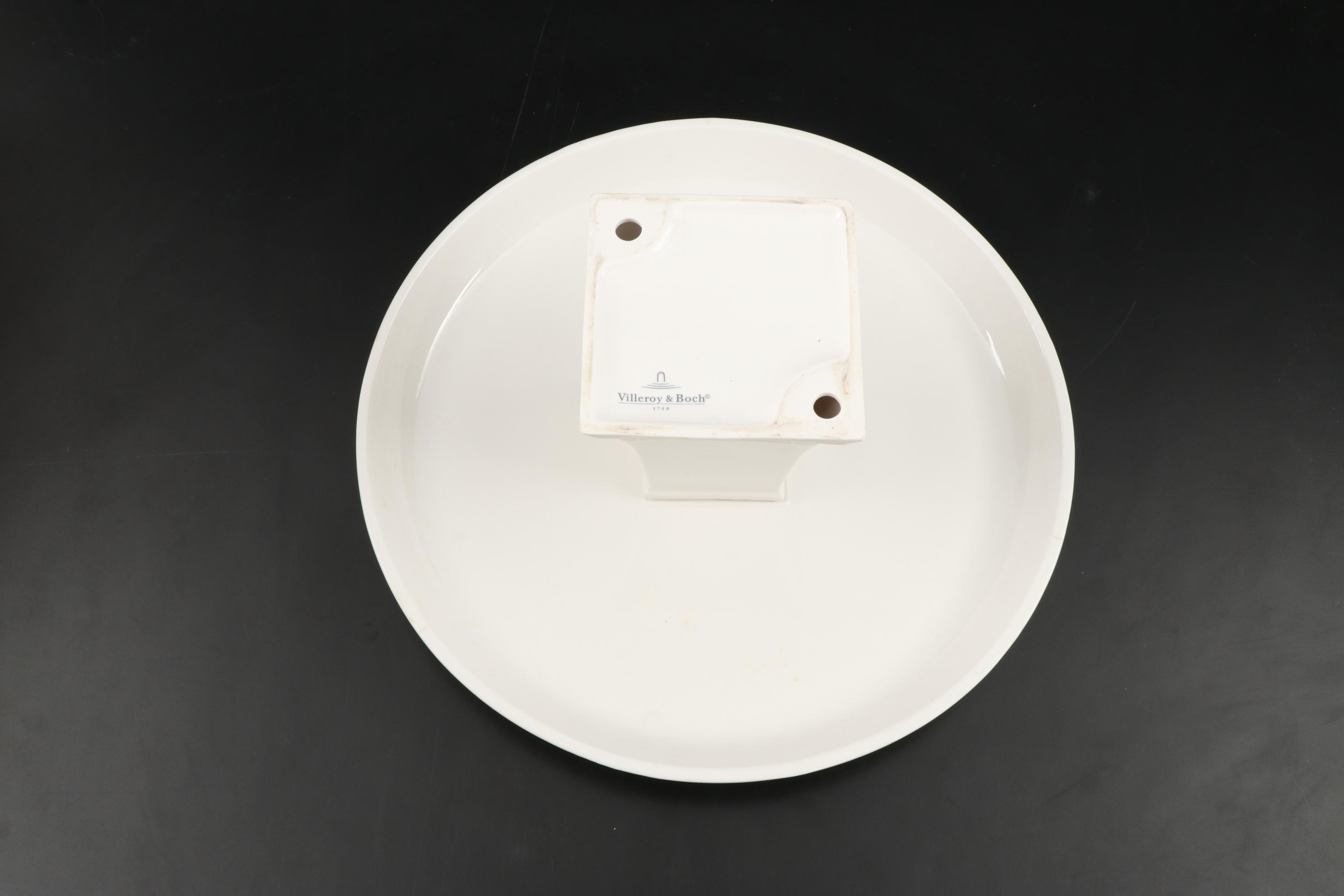 Villeroy & Boch "French Garden Fleurence" Cake Plate and S. Nolin Numbered Print